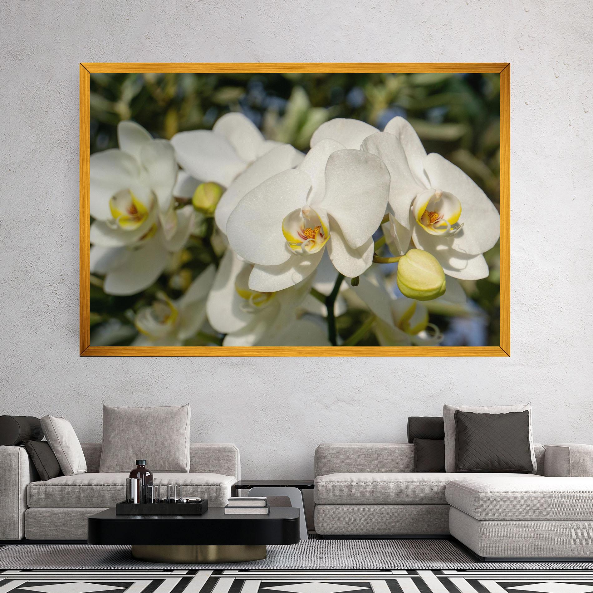 Tablou Canvas Big Orchids In Nature mockup 2