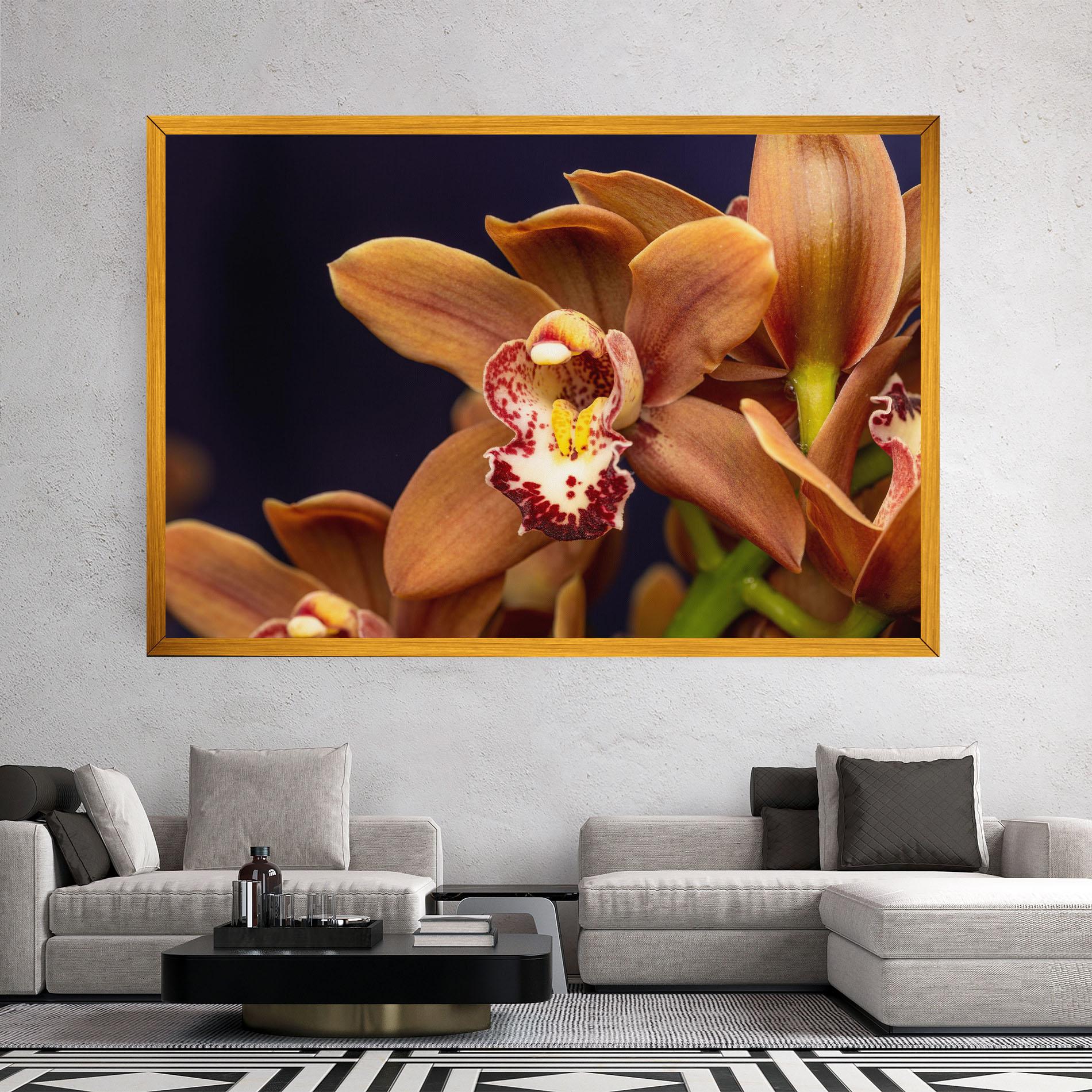 Tablou Canvas Dirty Orange Orchid mockup 2