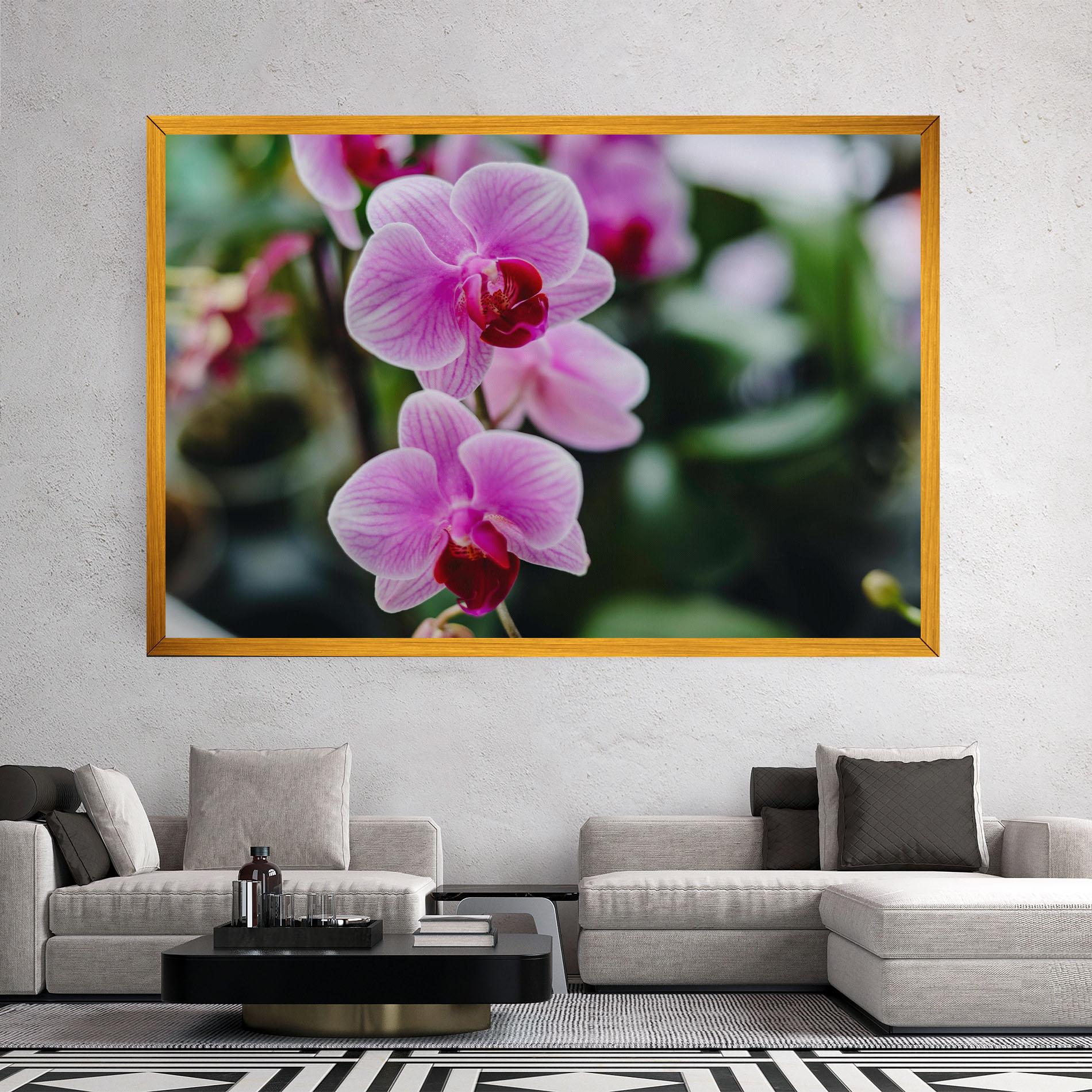 Tablou Canvas Garden Purple Orchids mockup 2