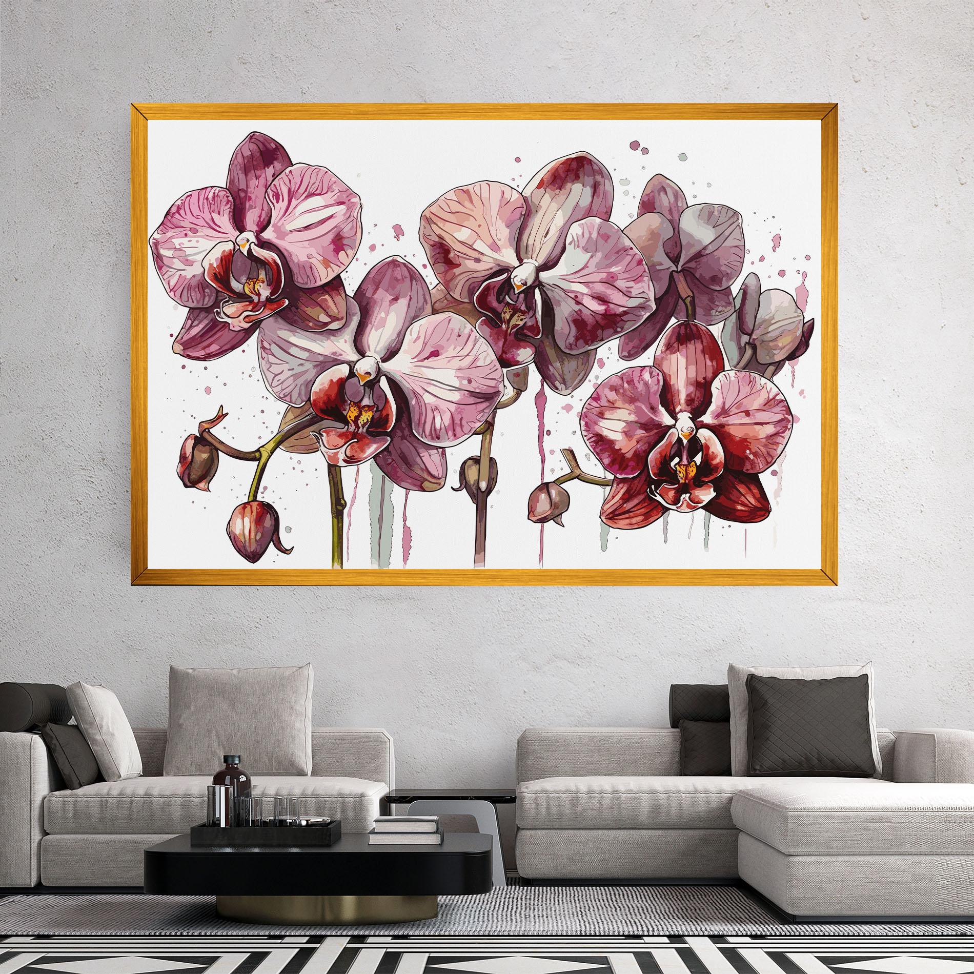 Tablou Canvas Orchid Art mockup 2
