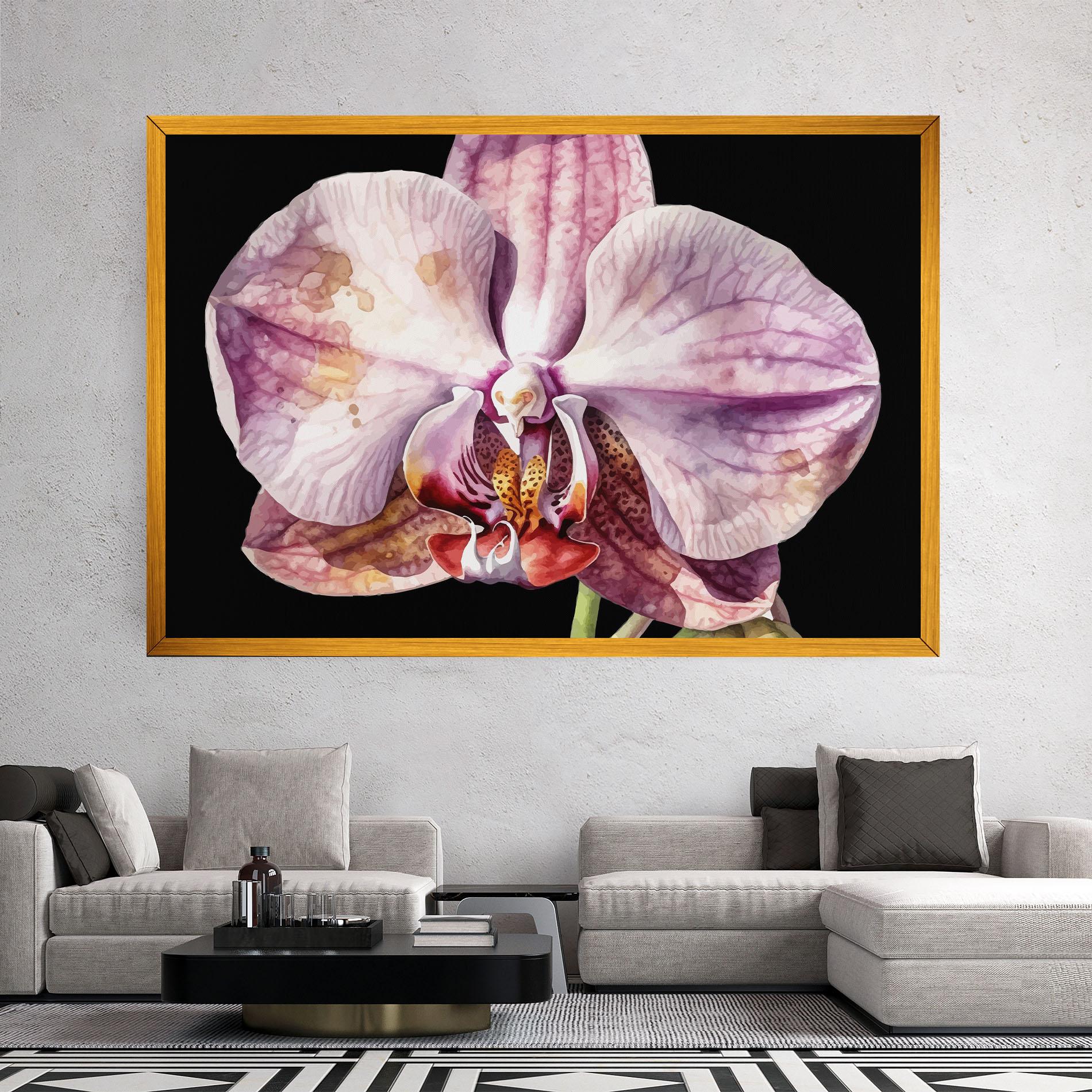 Tablou Canvas Painted Orchid mockup 2