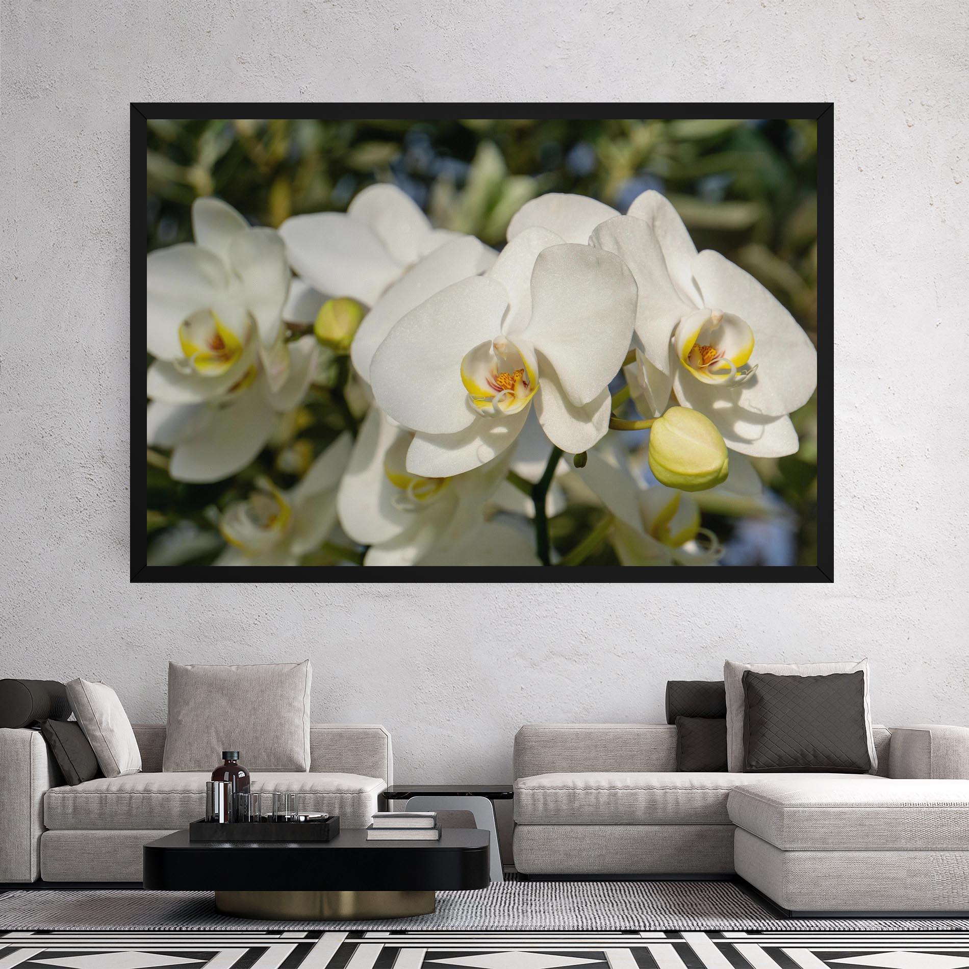 Tablou Canvas Big Orchids In Nature mockup 2