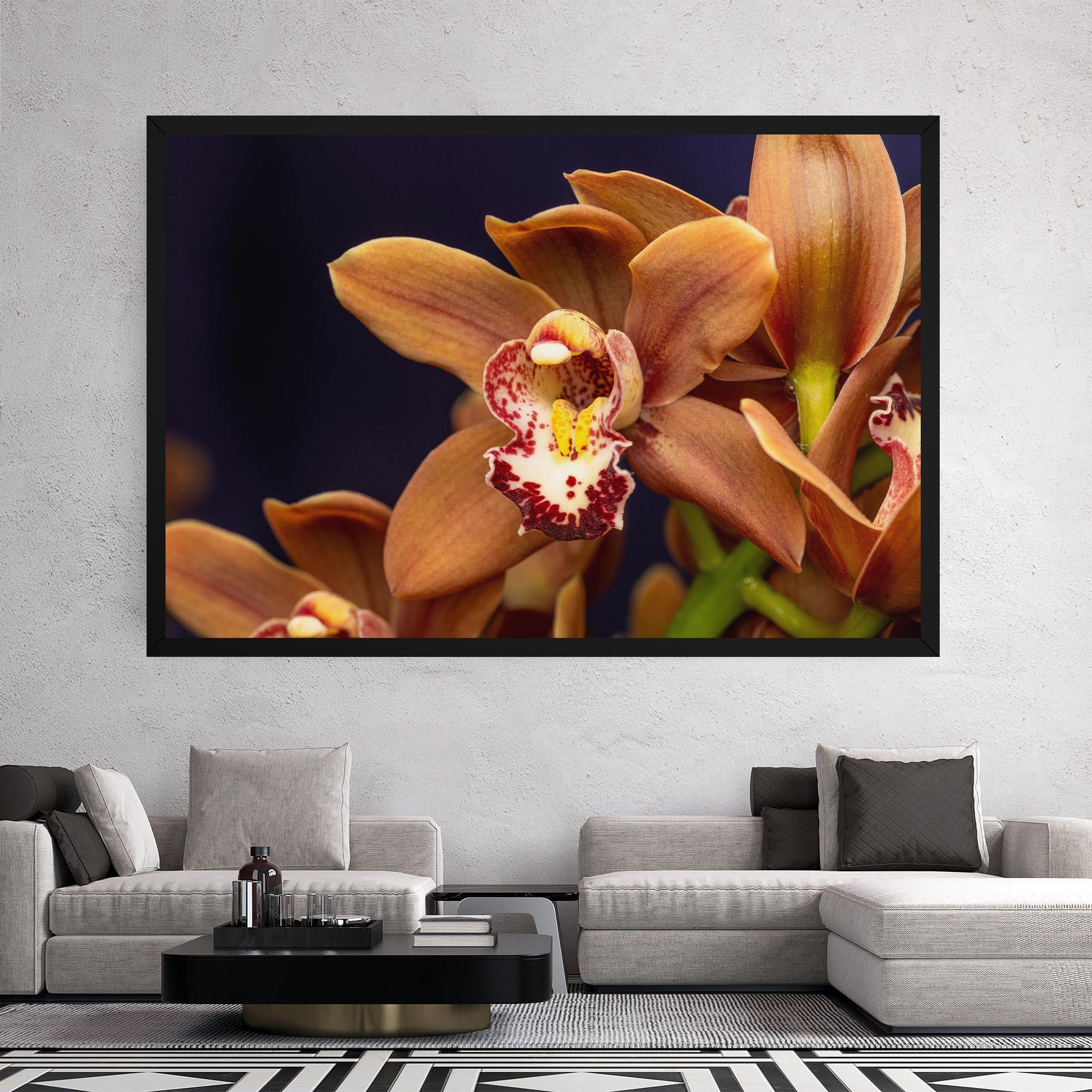 Tablou Canvas Dirty Orange Orchid mockup 2