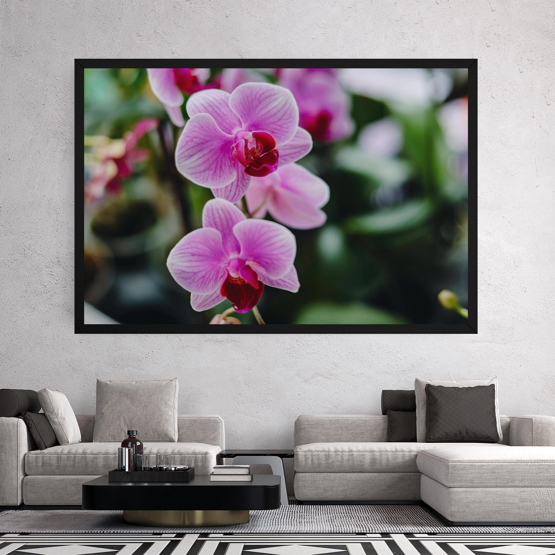 Tablou Canvas Garden Purple Orchids mockup 2