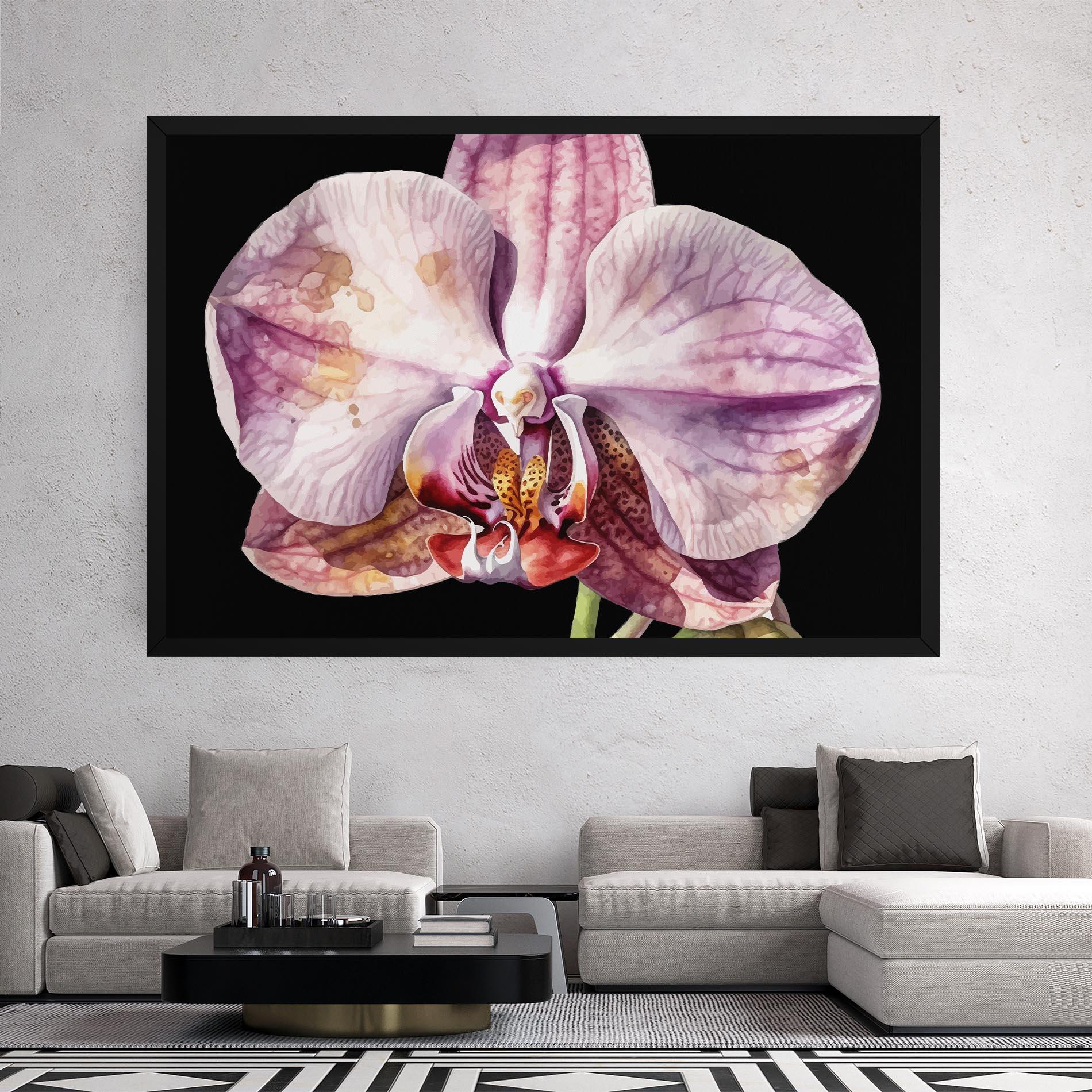 Tablou Canvas Painted Orchid mockup 2