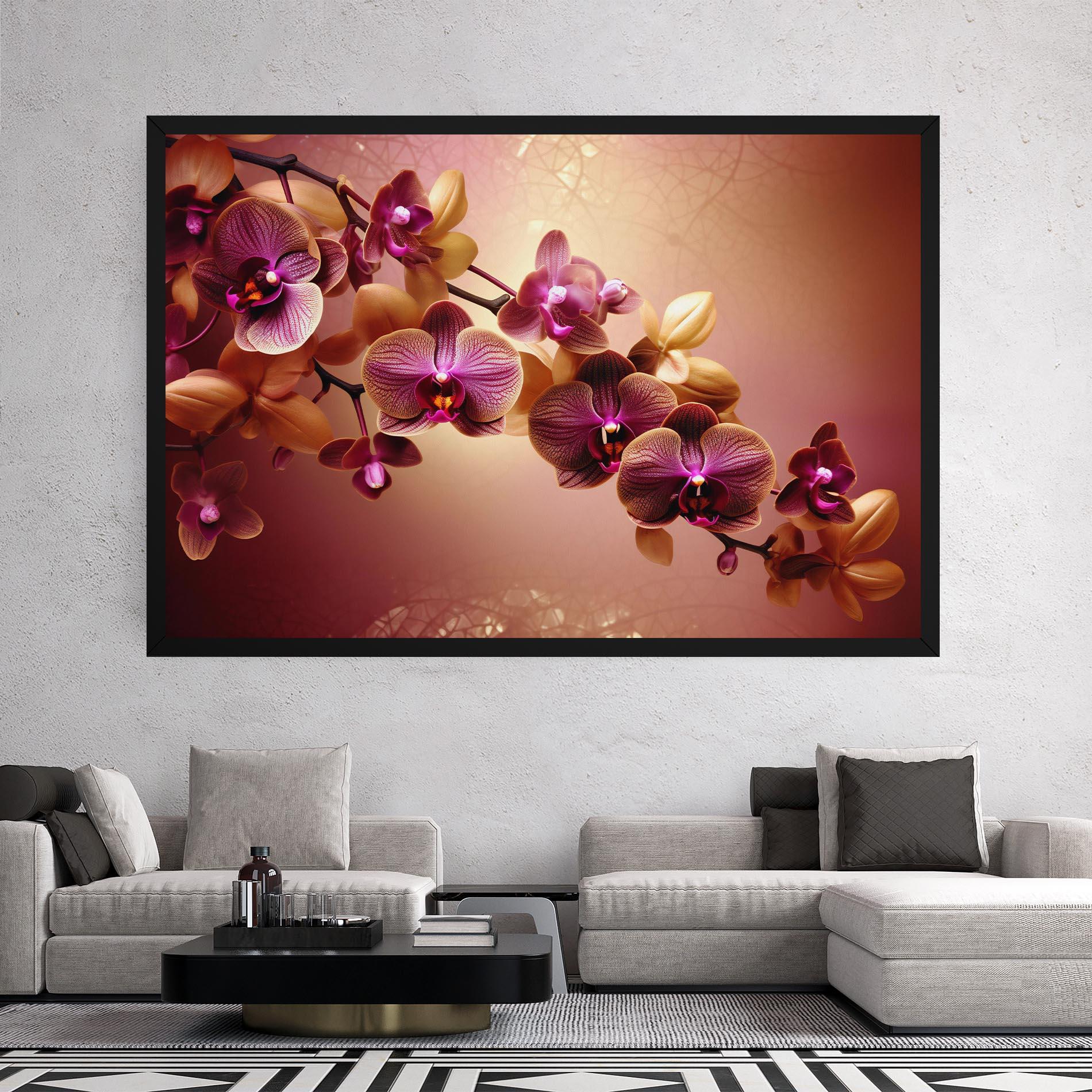 Tablou Canvas Purple Cream Orchid mockup 2