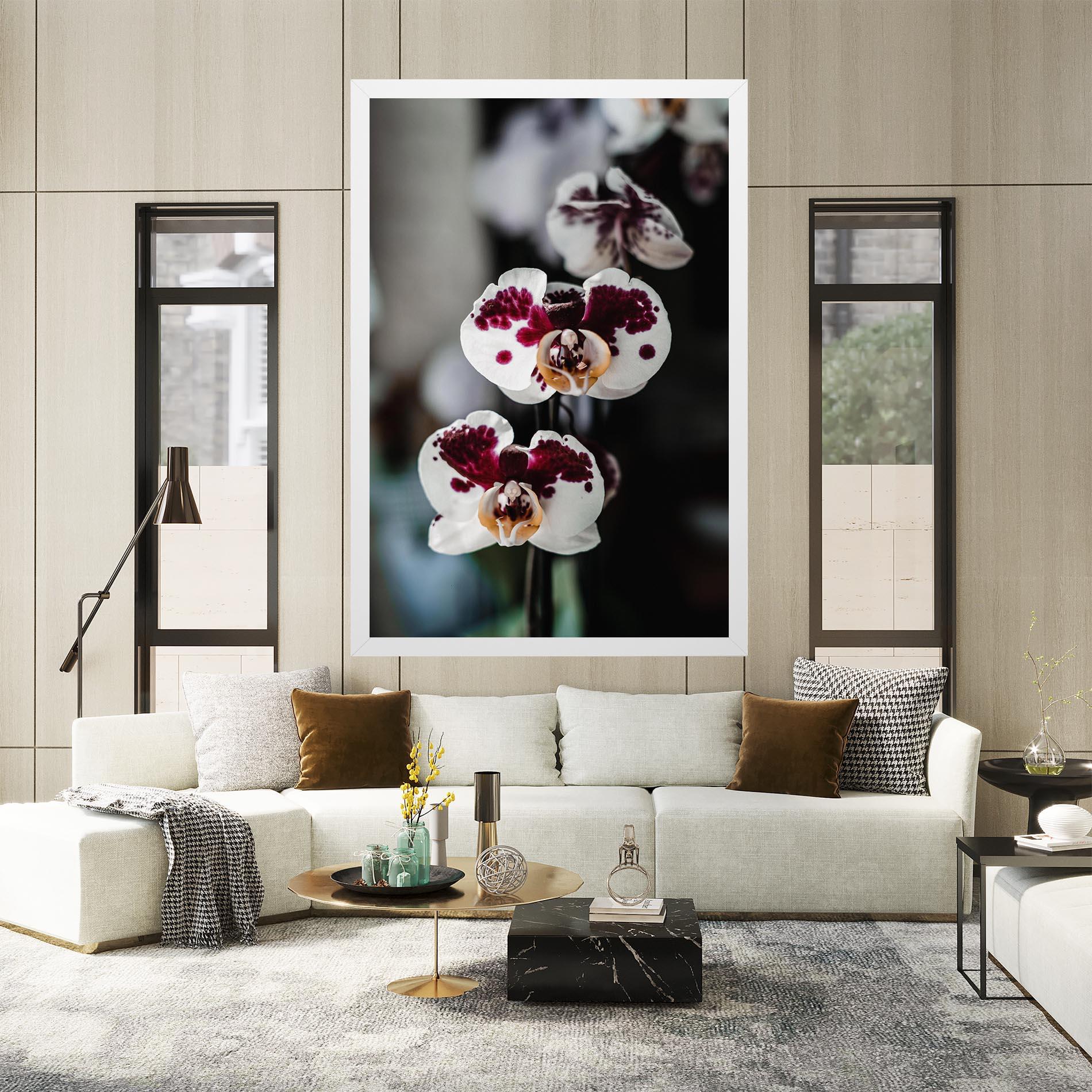 Tablou Canvas Dark Purple Orchid mockup 2