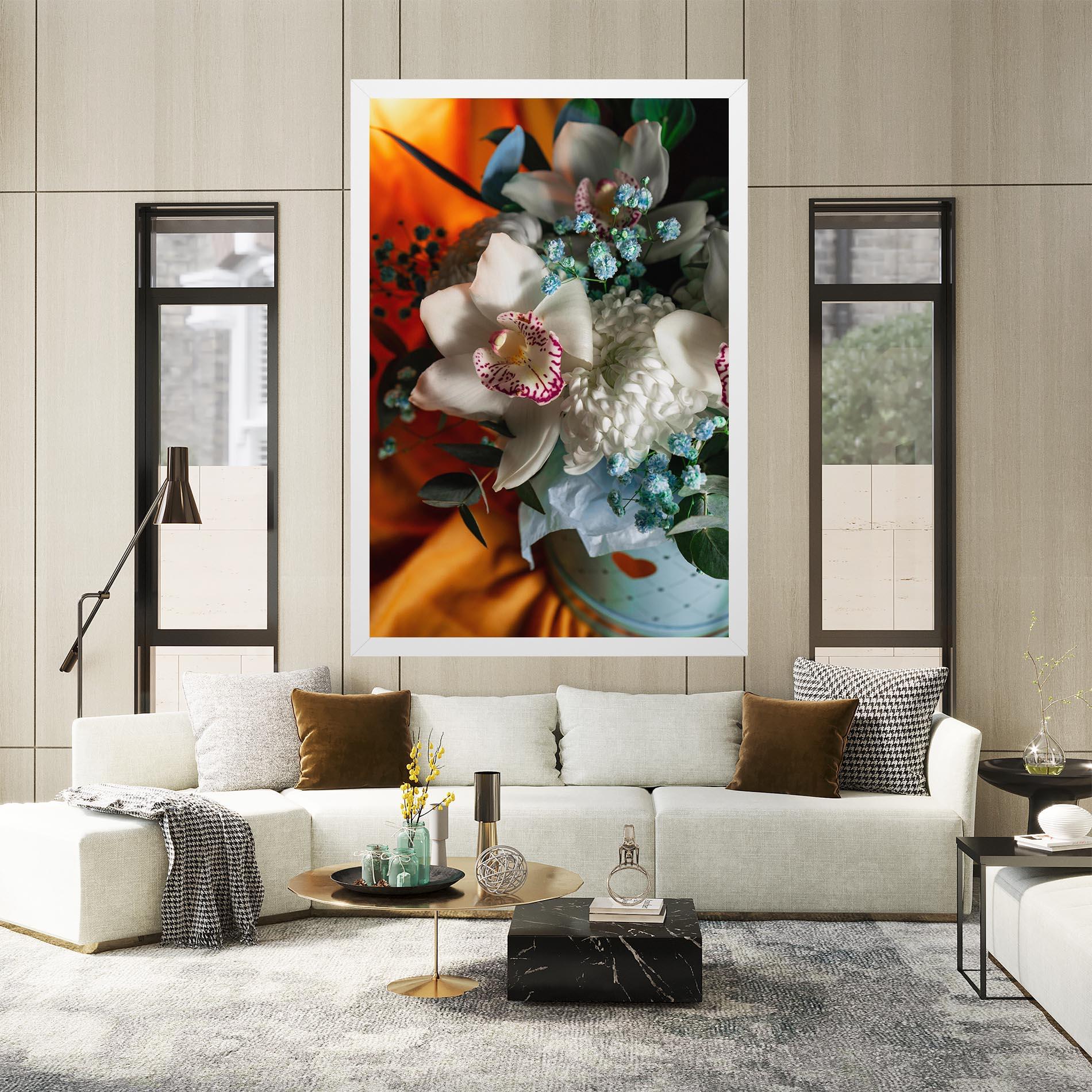 Tablou Canvas Orchid In Vase mockup 2