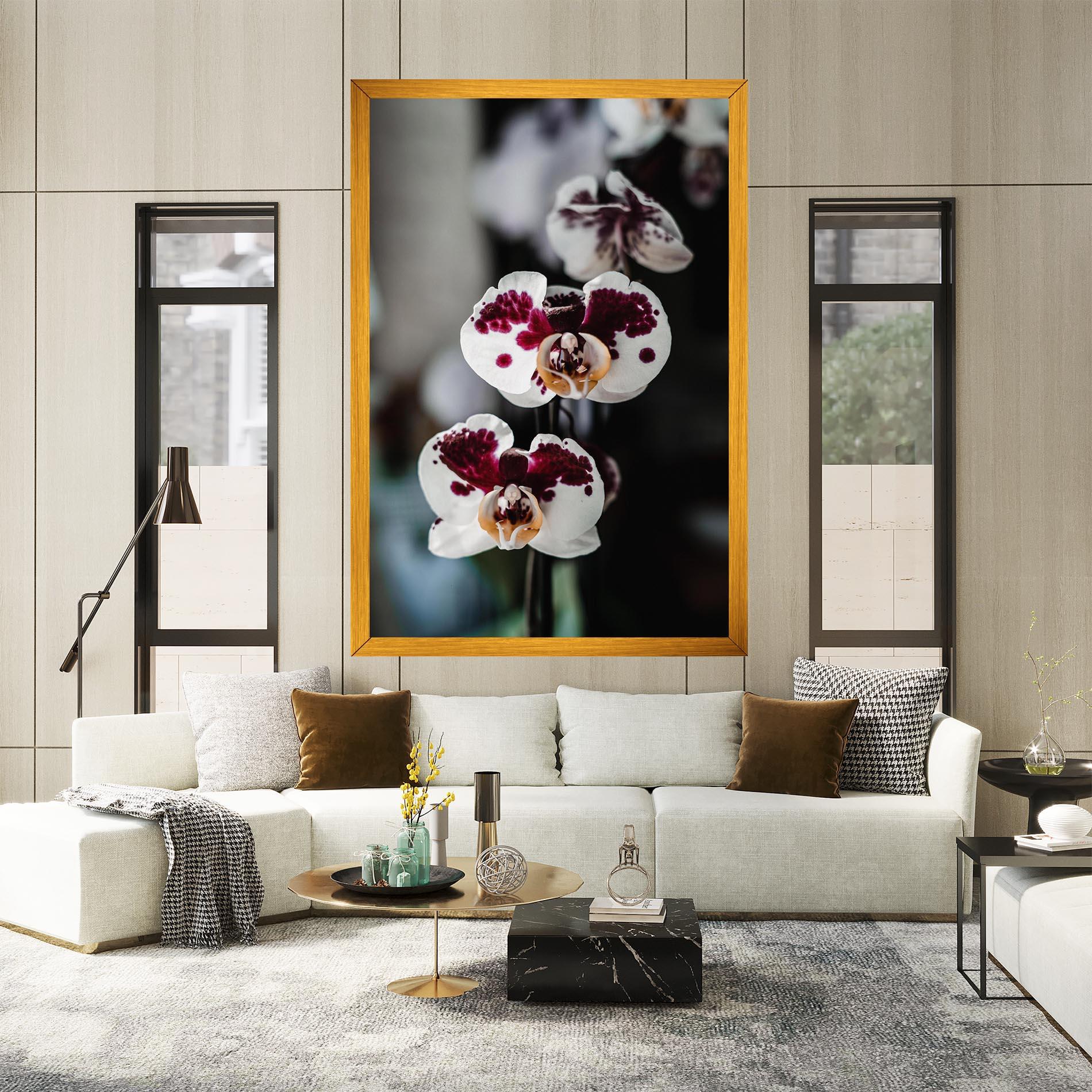 Tablou Canvas Dark Purple Orchid mockup 2