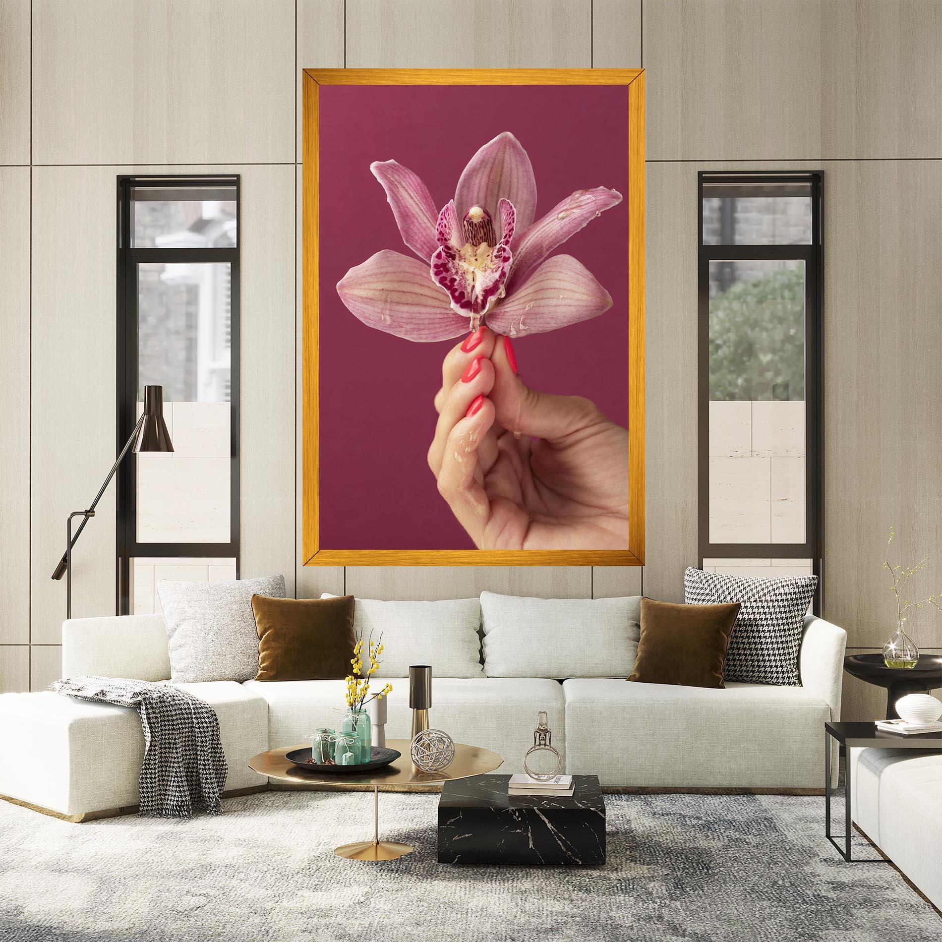 Tablou Canvas Orchid Holding mockup 2