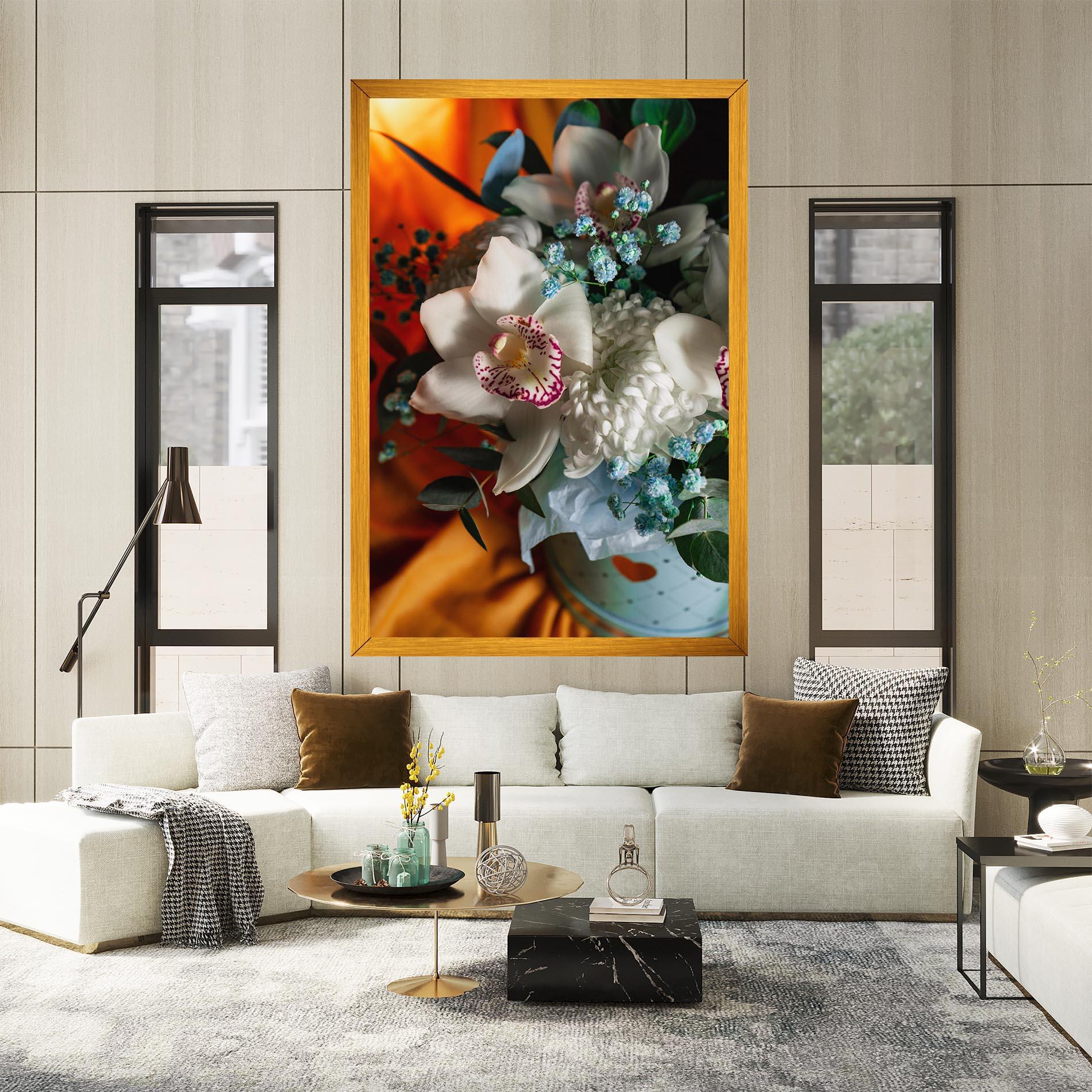 Tablou Canvas Orchid In Vase mockup 2