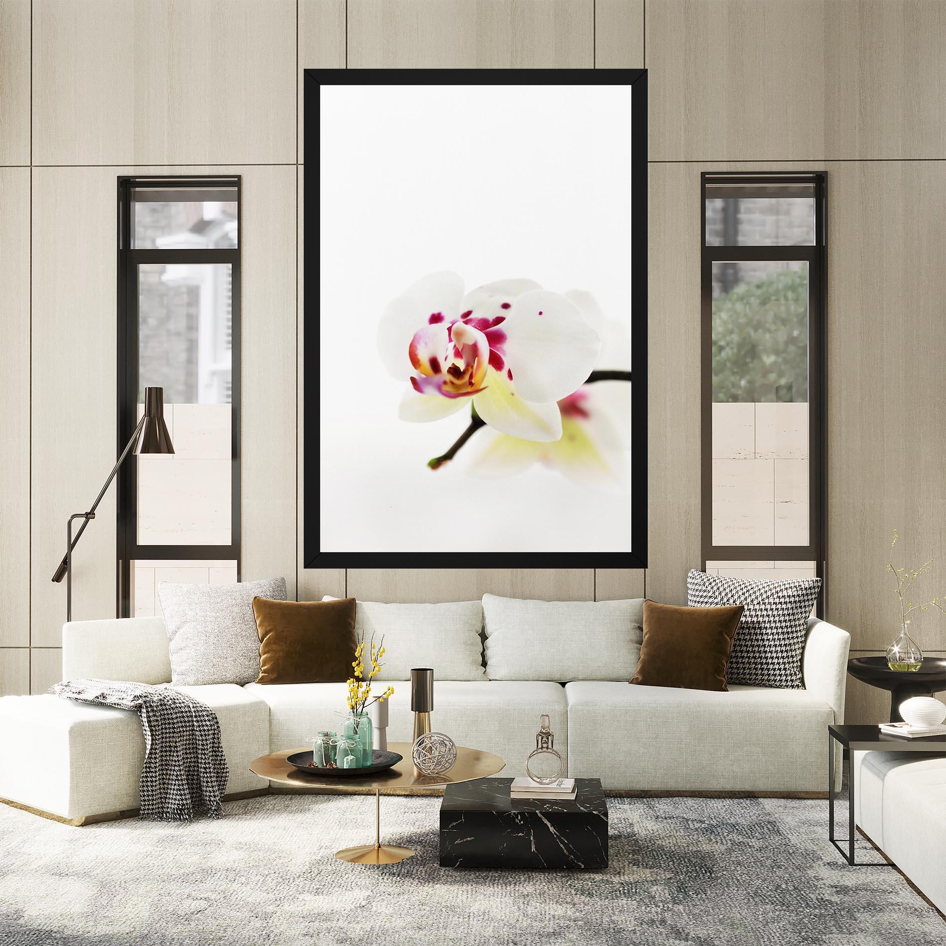 Tablou Canvas Clean White Orchid mockup 2