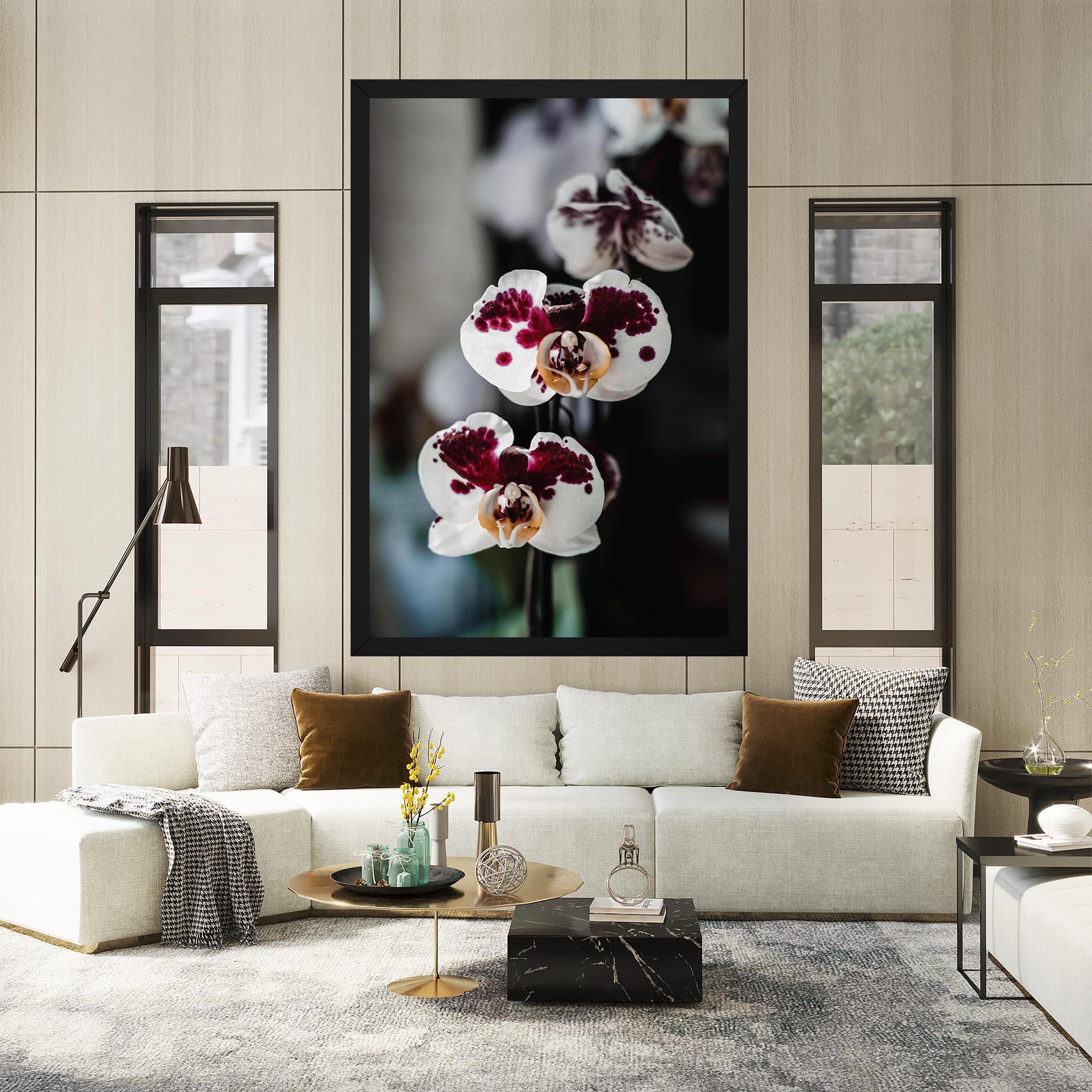Tablou Canvas Dark Purple Orchid mockup 2