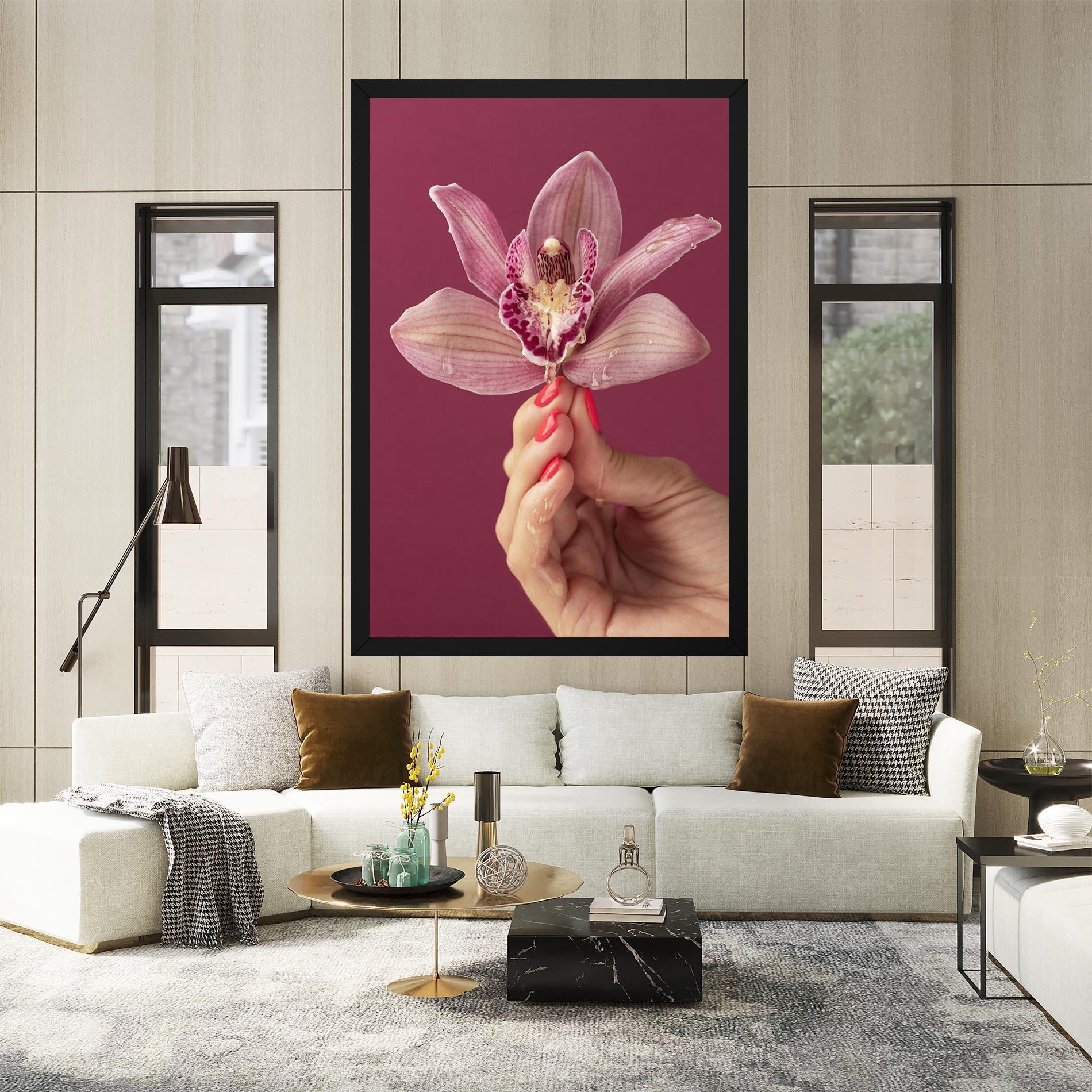 Tablou Canvas Orchid Holding mockup 2