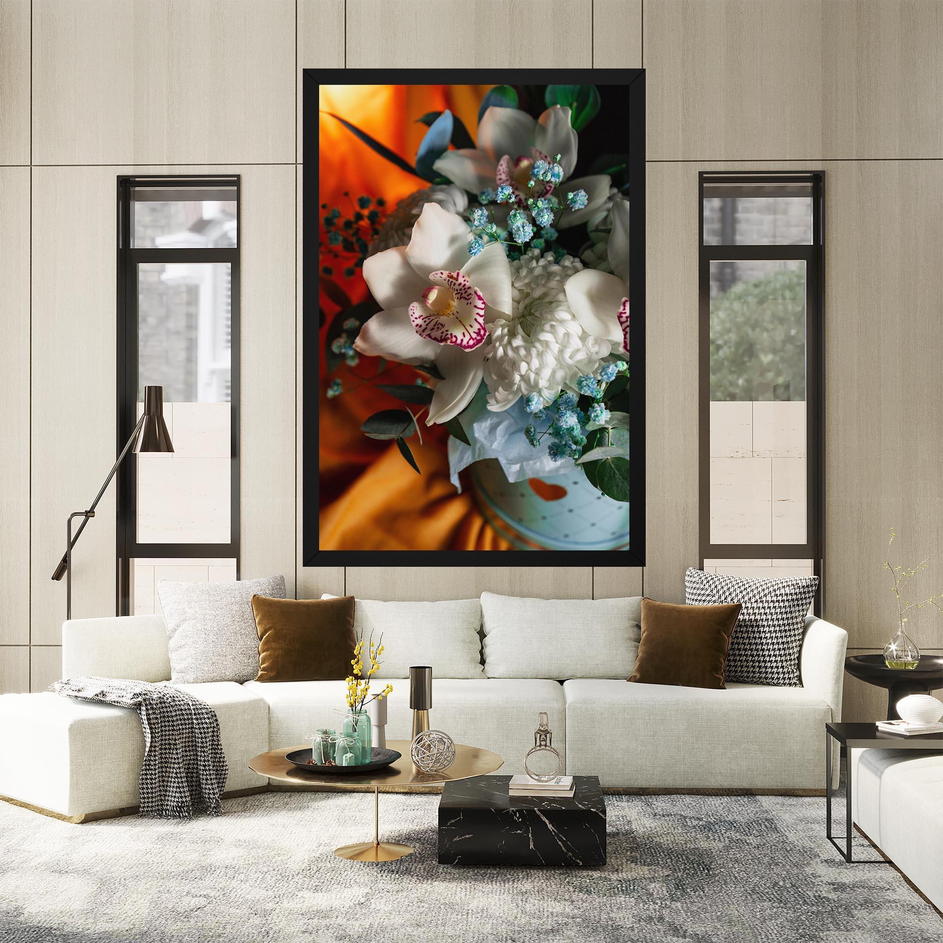 Tablou Canvas Orchid In Vase mockup 2