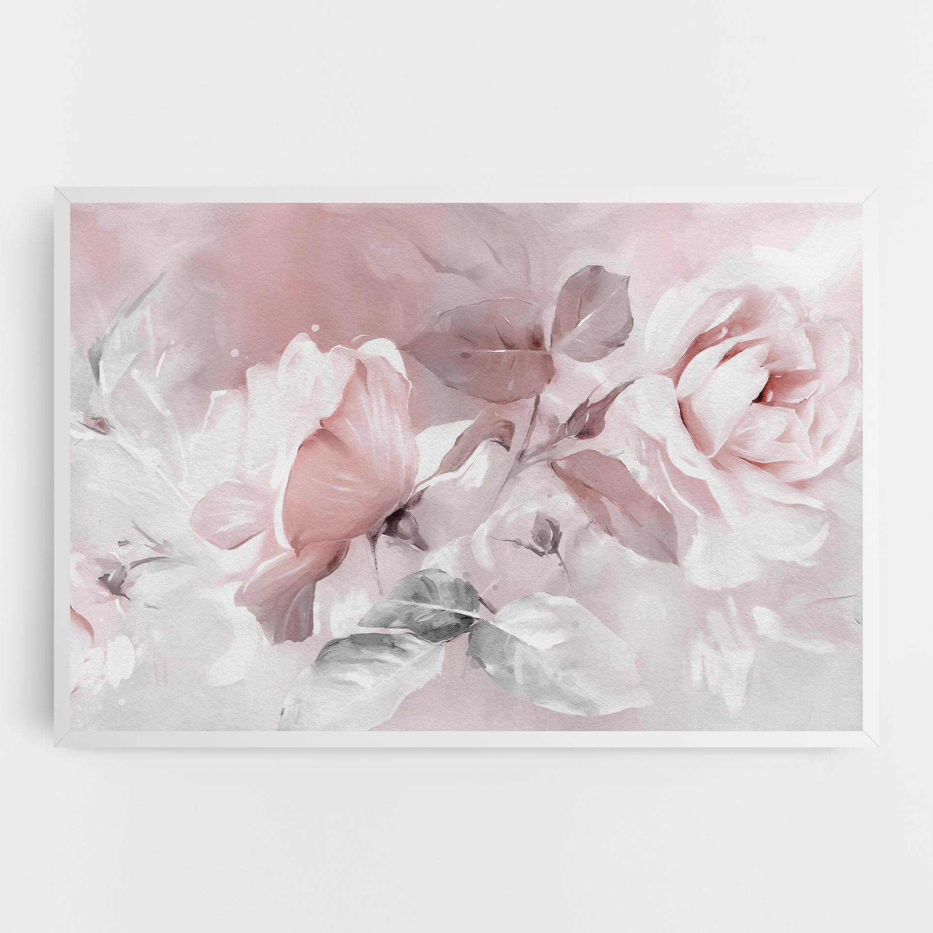 Tablou Canvas Abstract Pink Flowers mockup 0