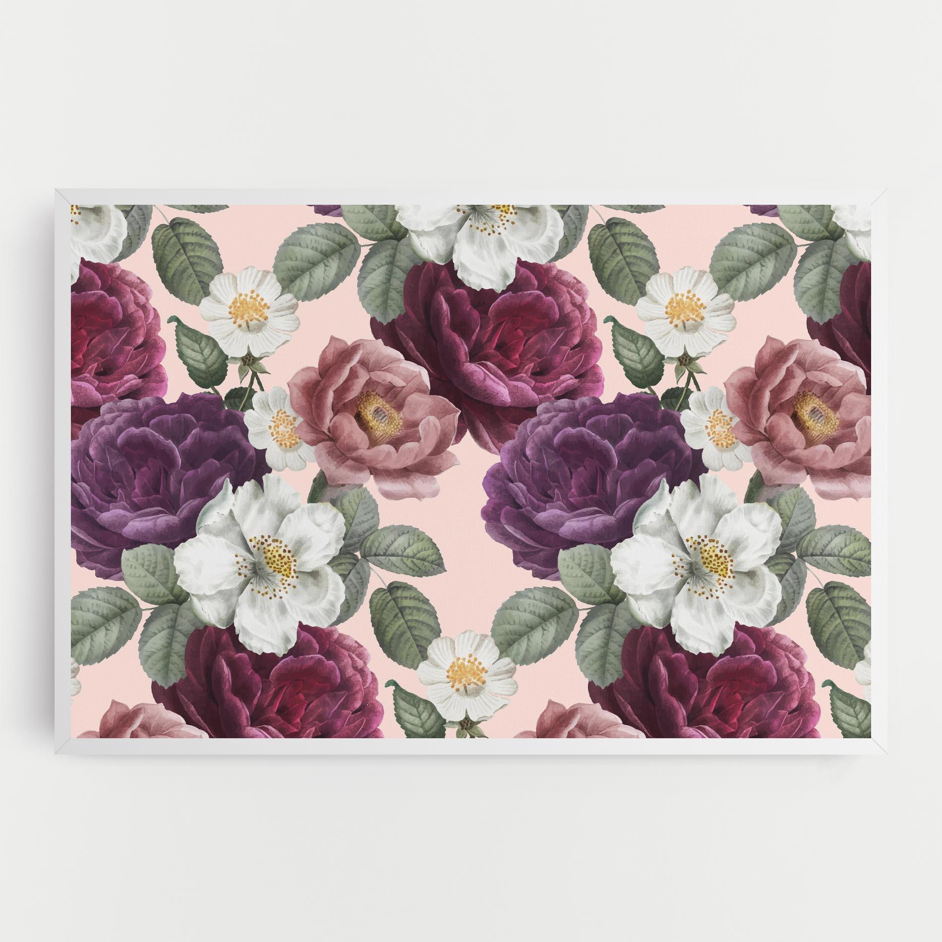 Tablou Canvas Amestec Flori mockup 0