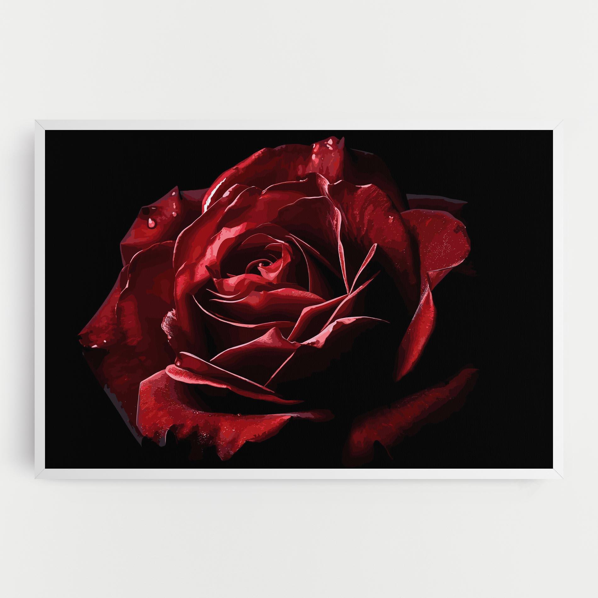 Tablou Canvas Big Red Rose mockup 0