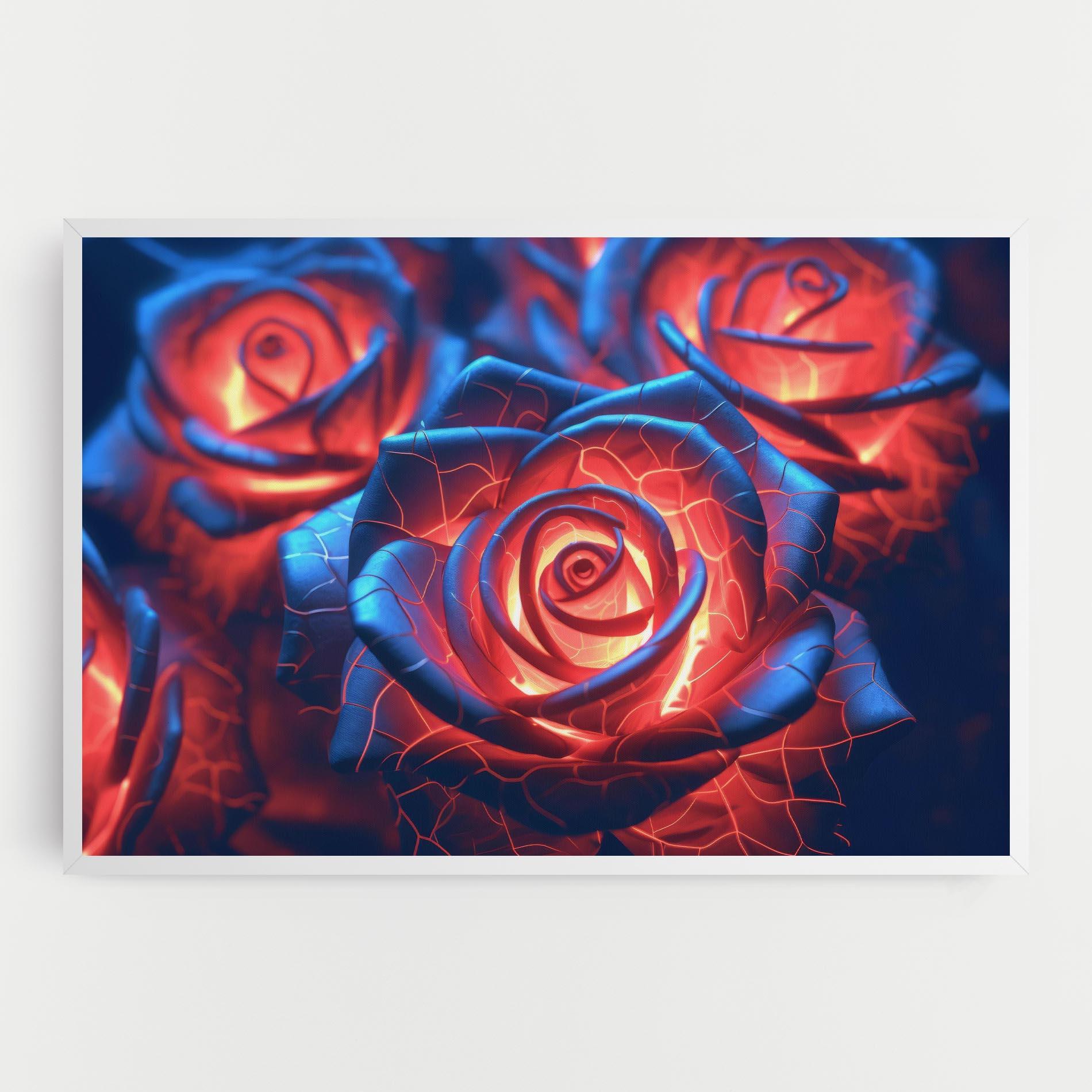 Tablou Canvas Glowing Roses mockup 0