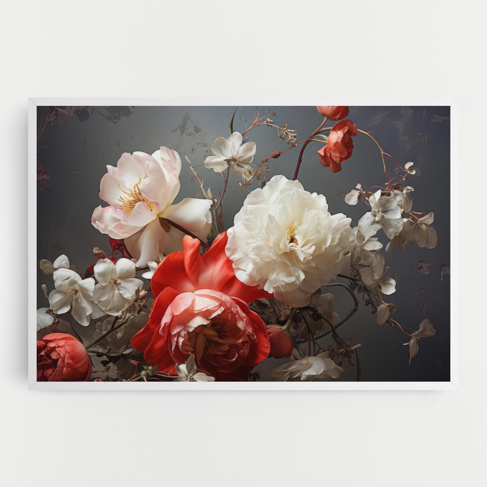 Tablou Canvas White Red Roses mockup 0