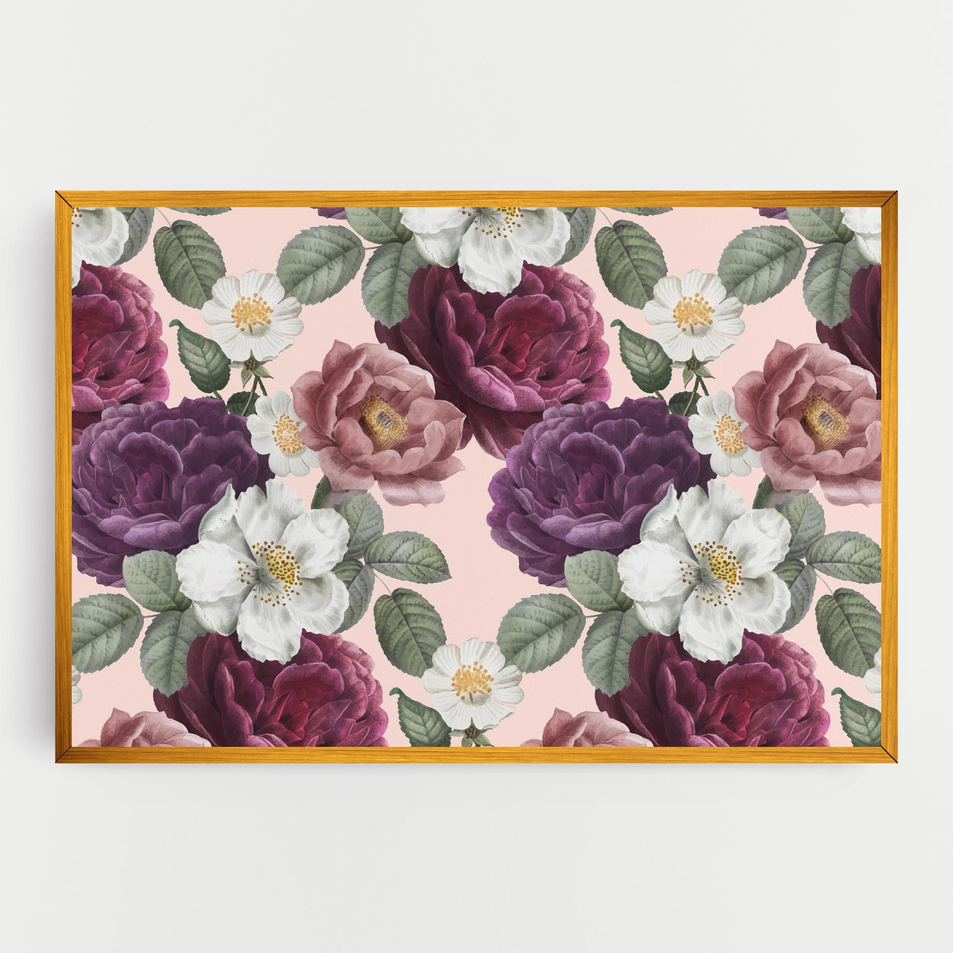 Tablou Canvas Amestec Flori mockup 0