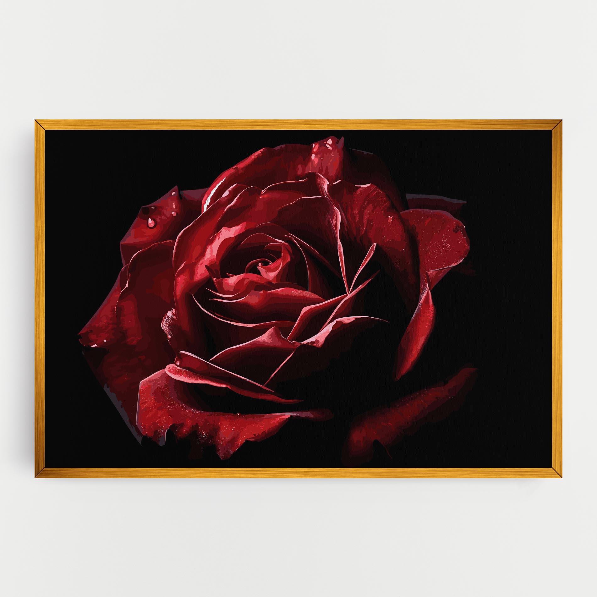 Tablou Canvas Big Red Rose mockup 0