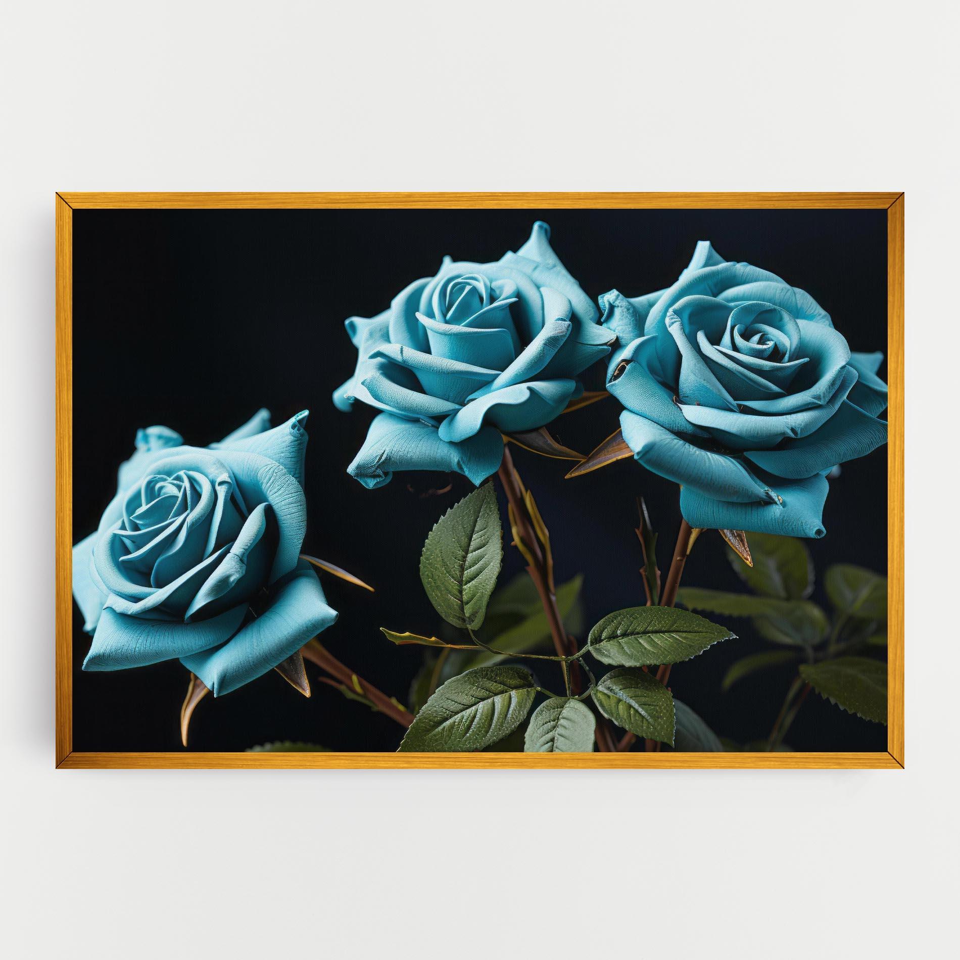 Tablou Canvas Blue Roses mockup 0