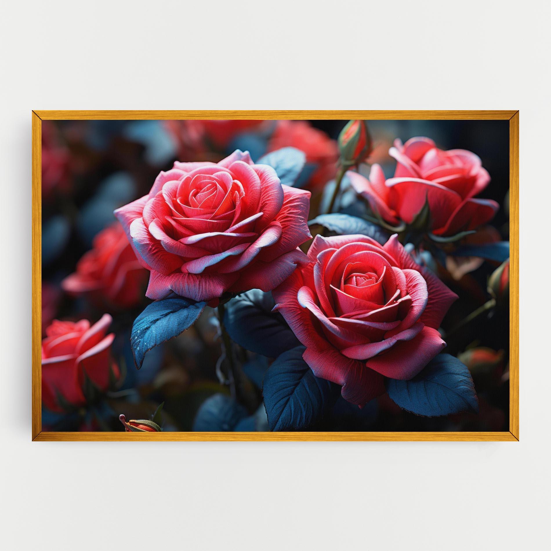 Tablou Canvas Dark Pink Rose mockup 0