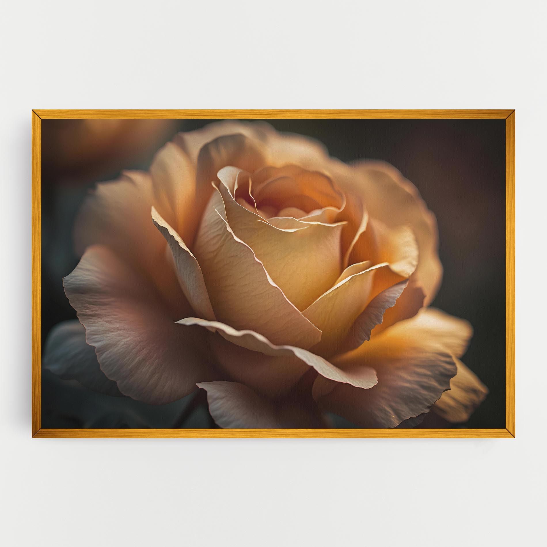 Light Orange Rose Close Up mockup 0