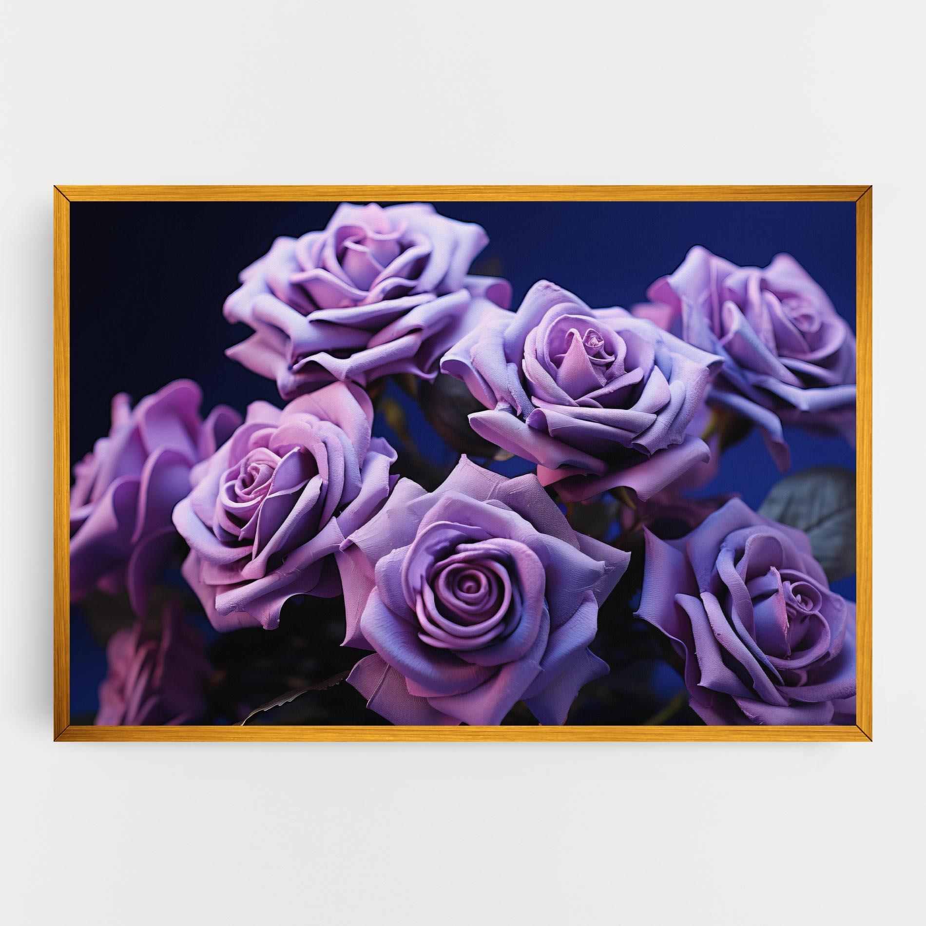 Tablou Canvas Pastel Purple Rose mockup 0