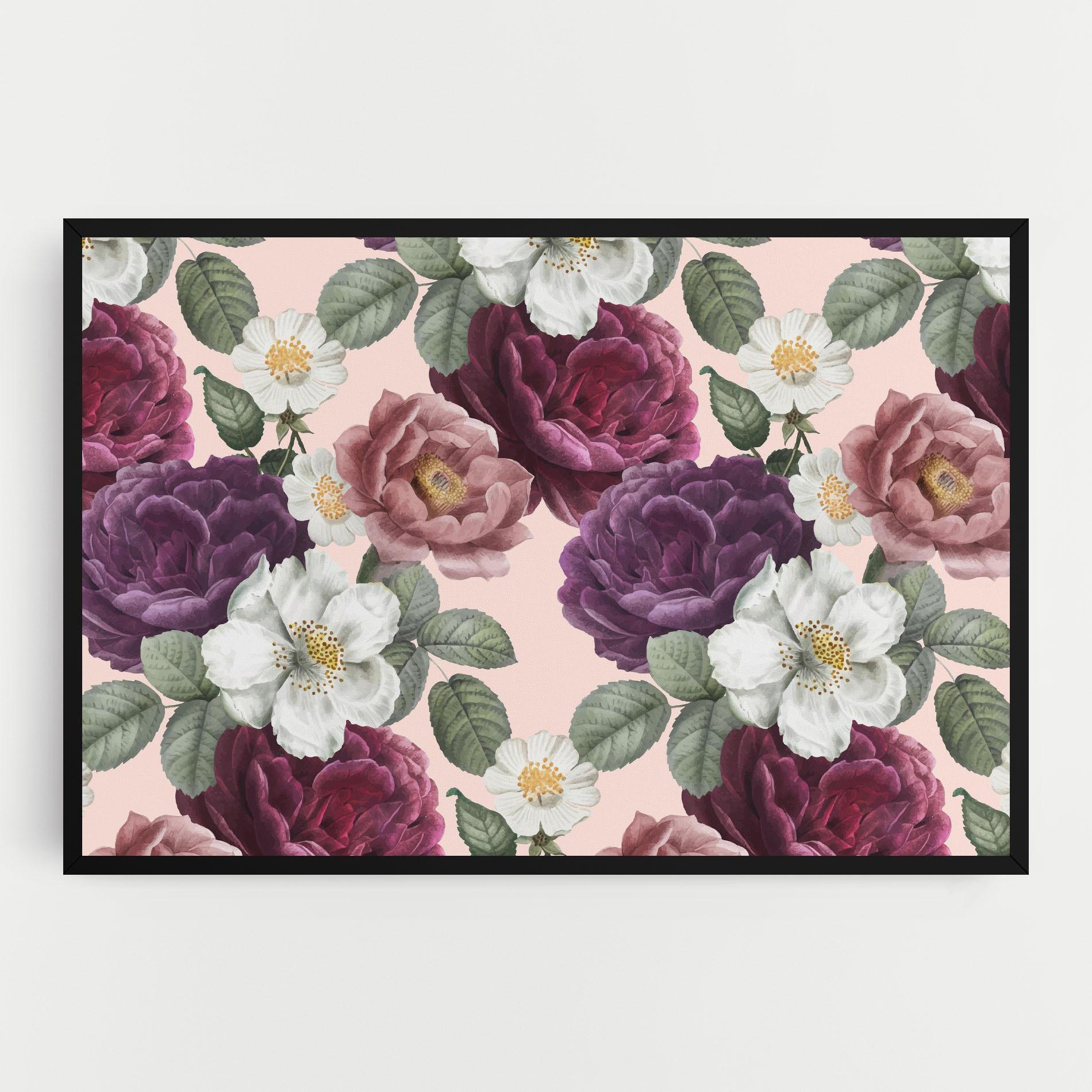 Tablou Canvas Amestec Flori mockup 0