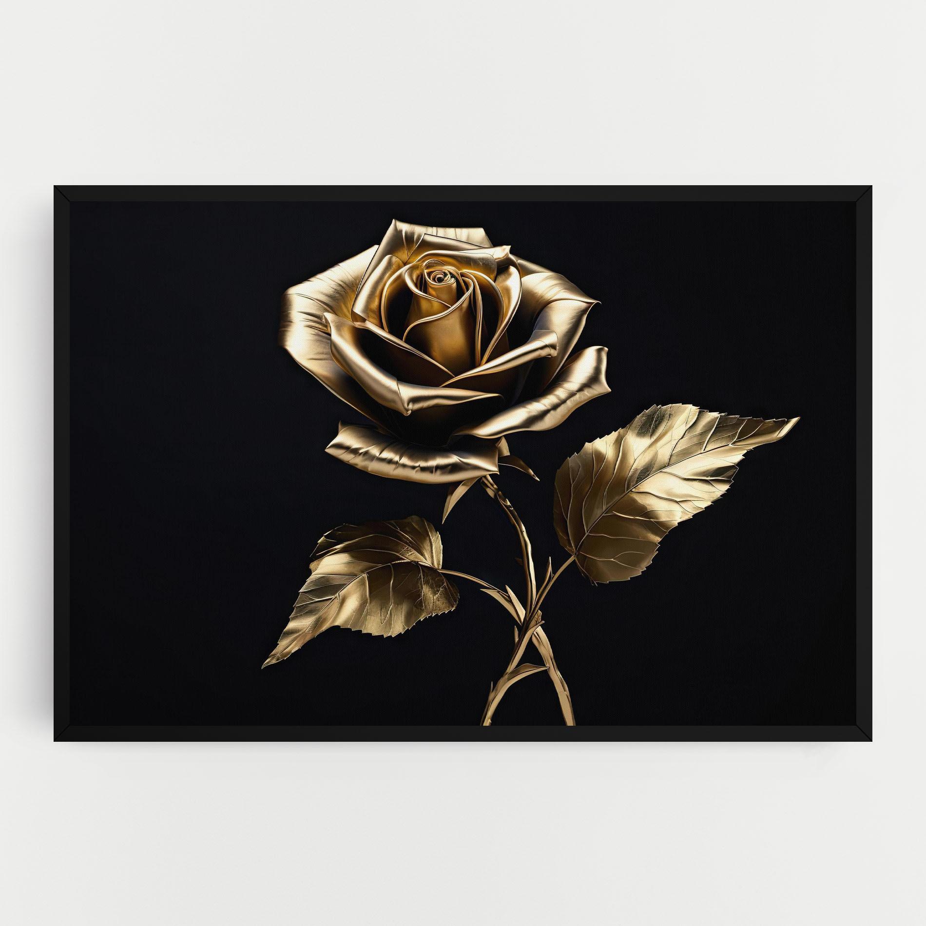 Tablou Canvas Beautiful Golden Rose mockup 0