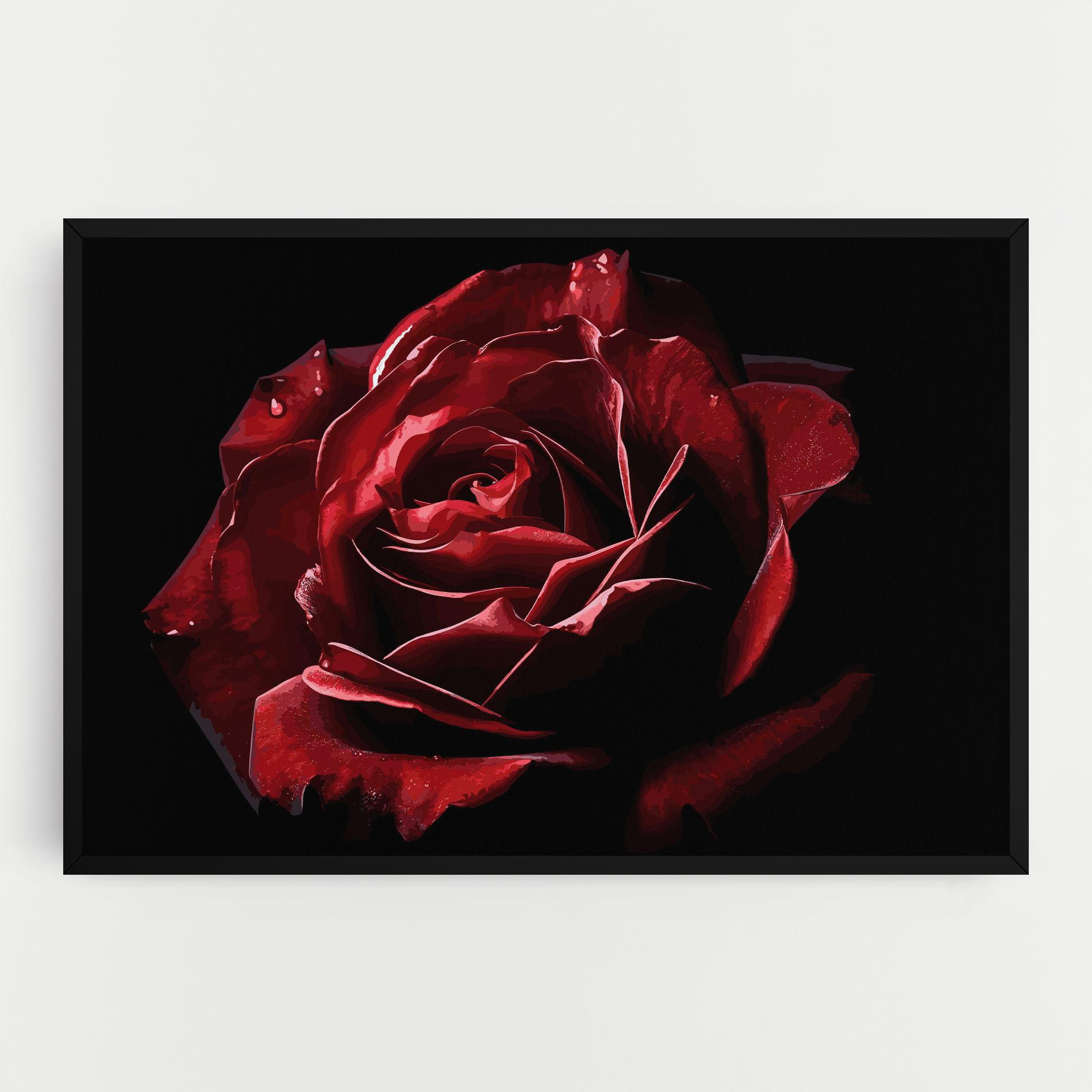 Tablou Canvas Big Red Rose mockup 0