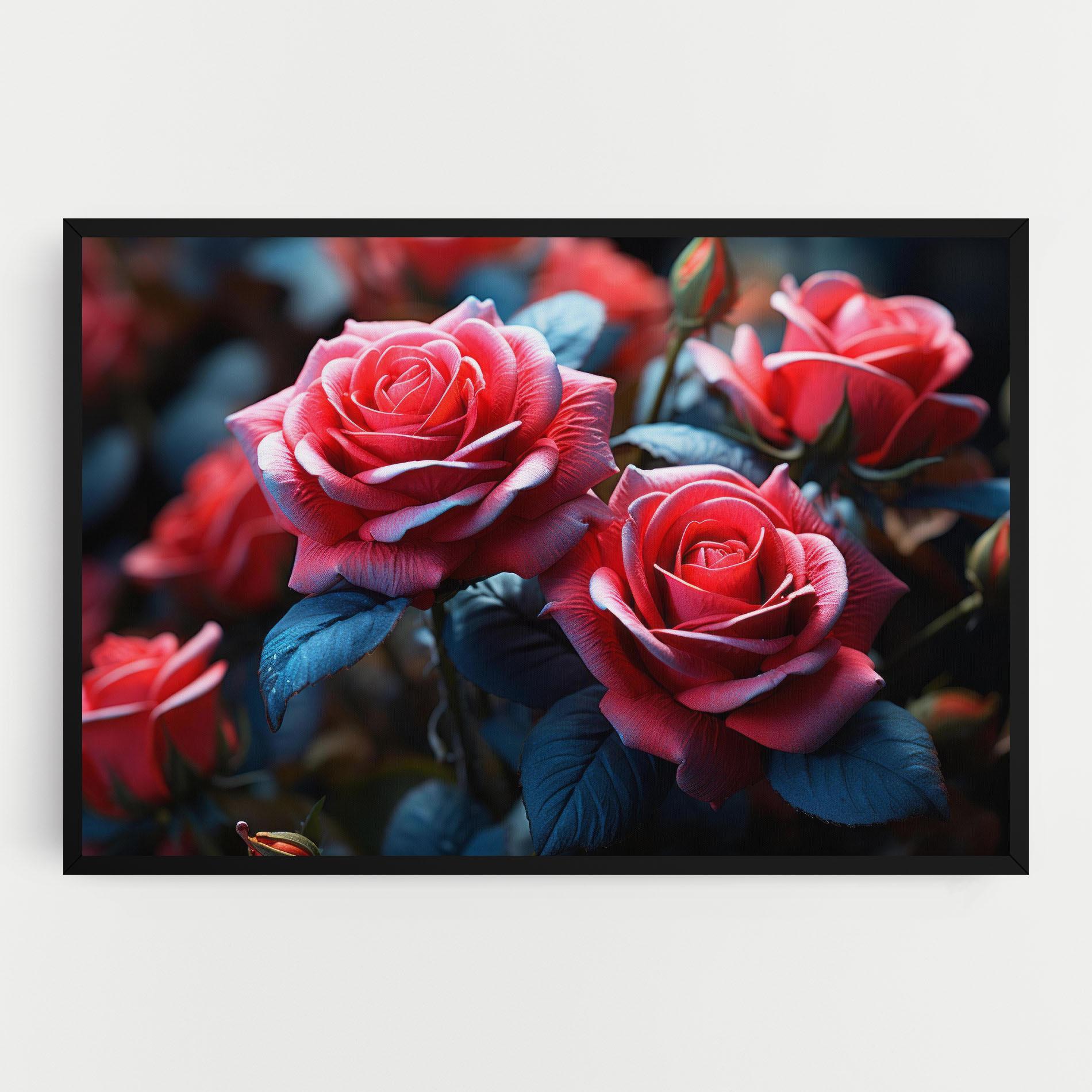 Tablou Canvas Dark Pink Rose mockup 0