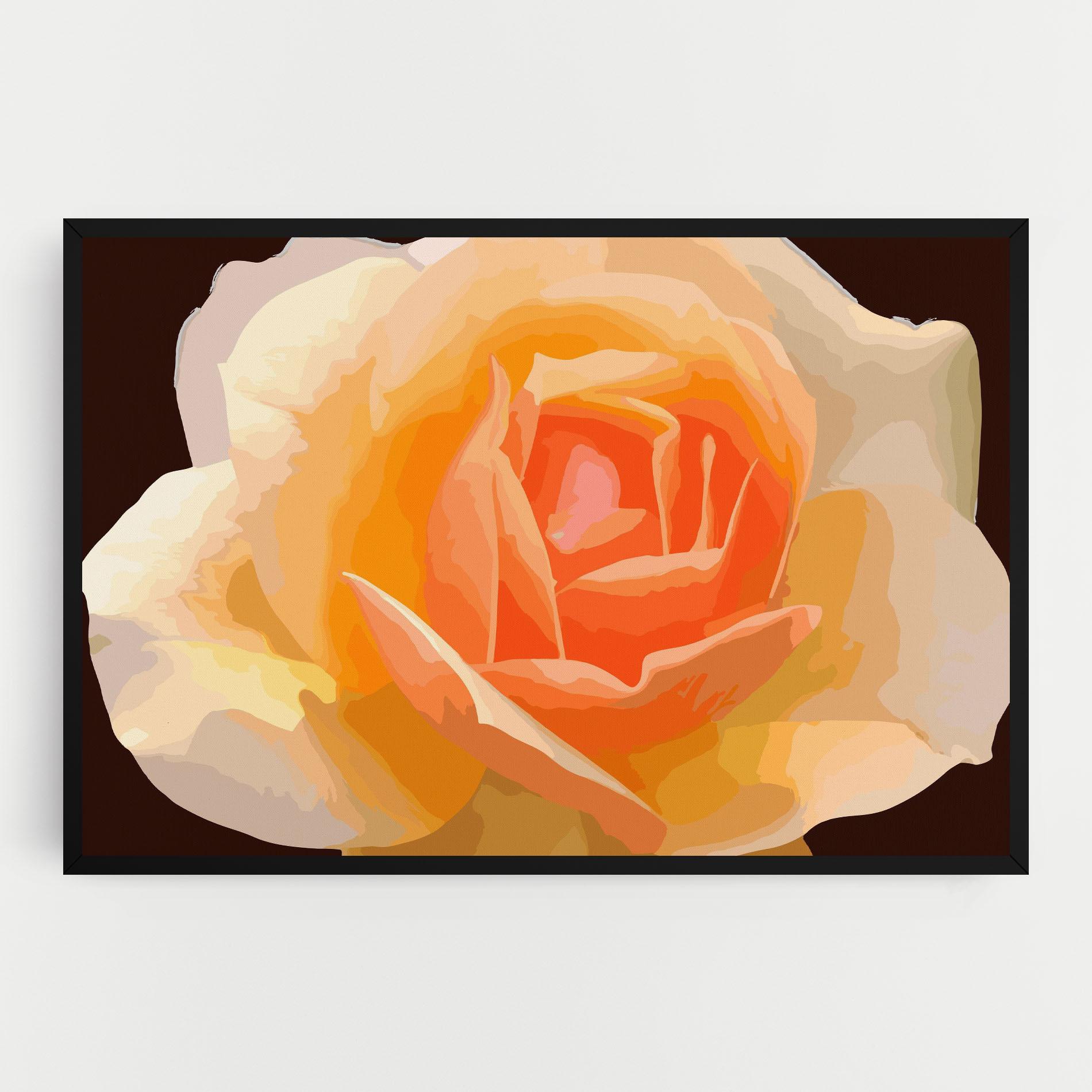 Tablou Canvas Orange Rose Ioana mockup 0