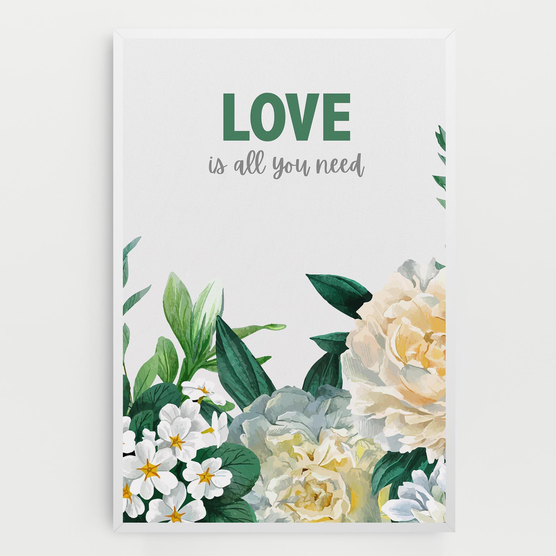 Tablou Canvas Green Rose Love mockup 0