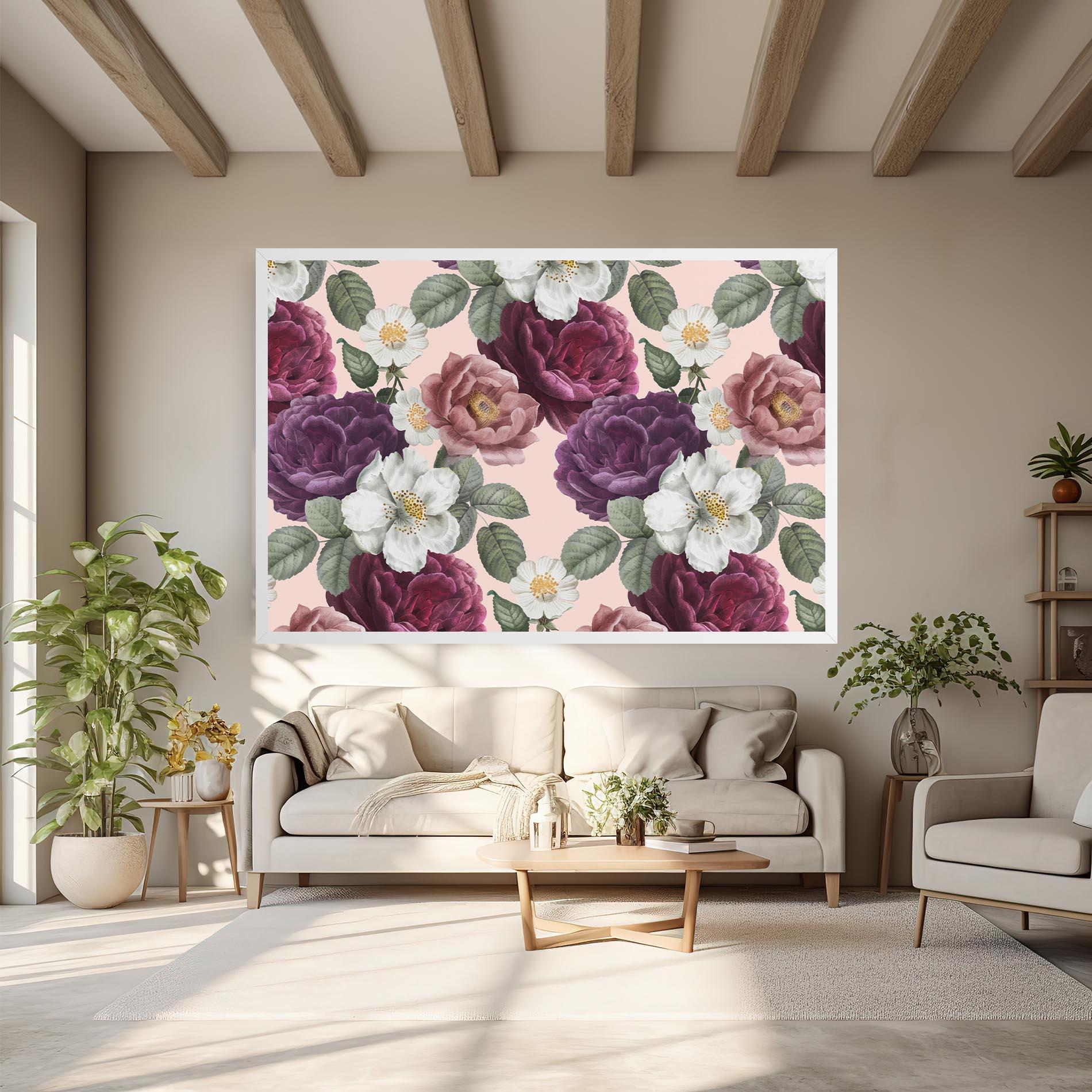 Tablou Canvas Amestec Flori mockup 6