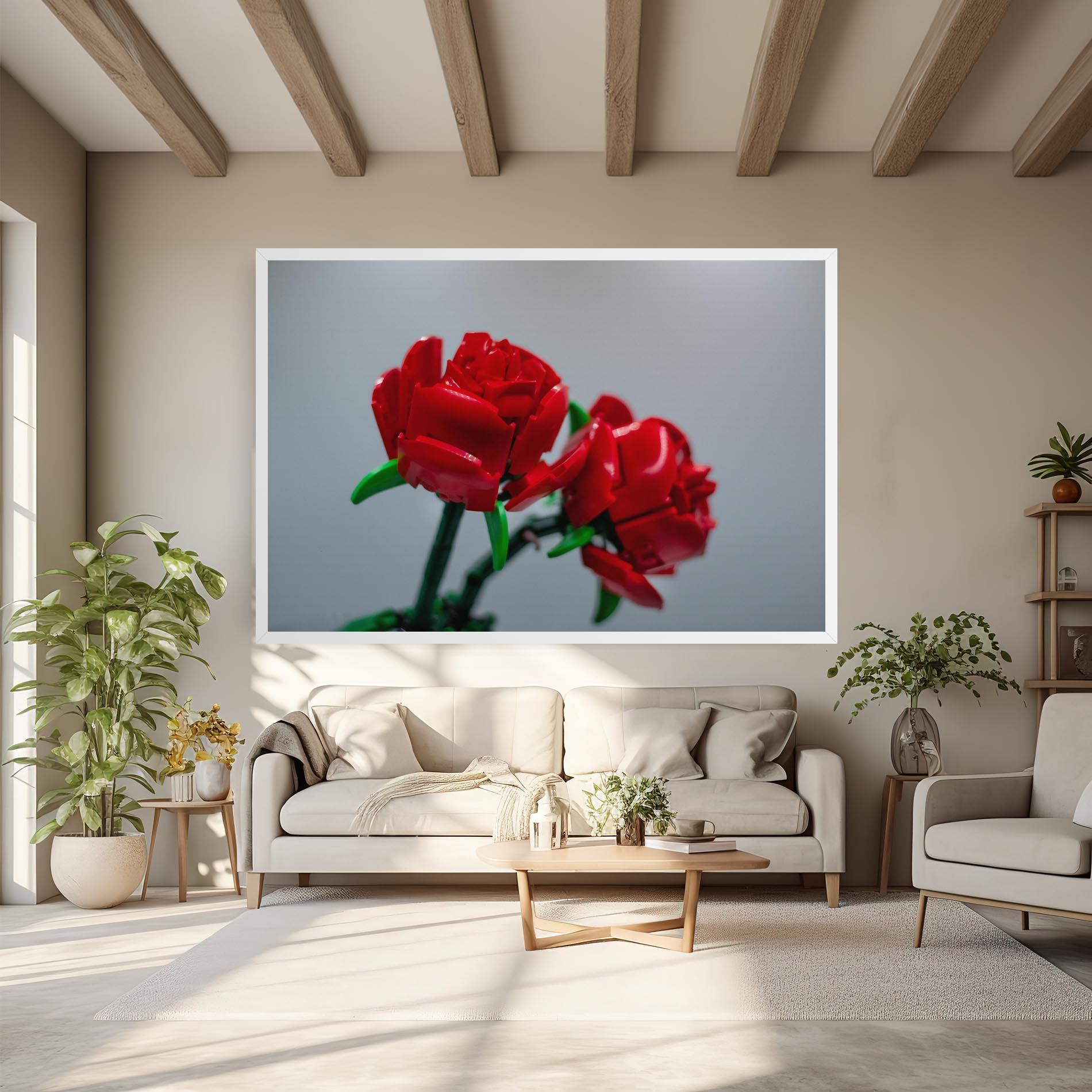 Tablou Canvas Lego Red Roses mockup 6