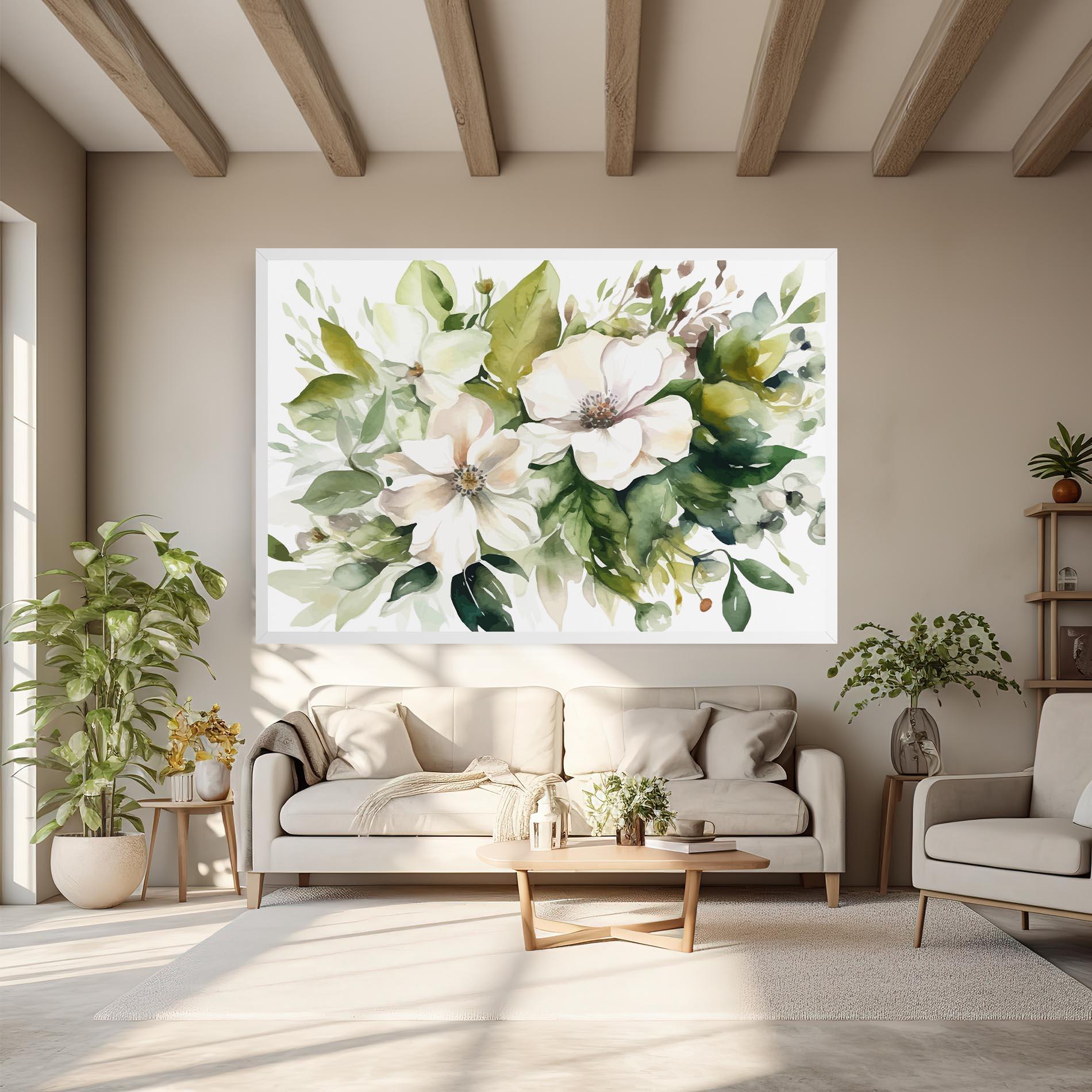 Tablou Canvas Opened Rose mockup 6