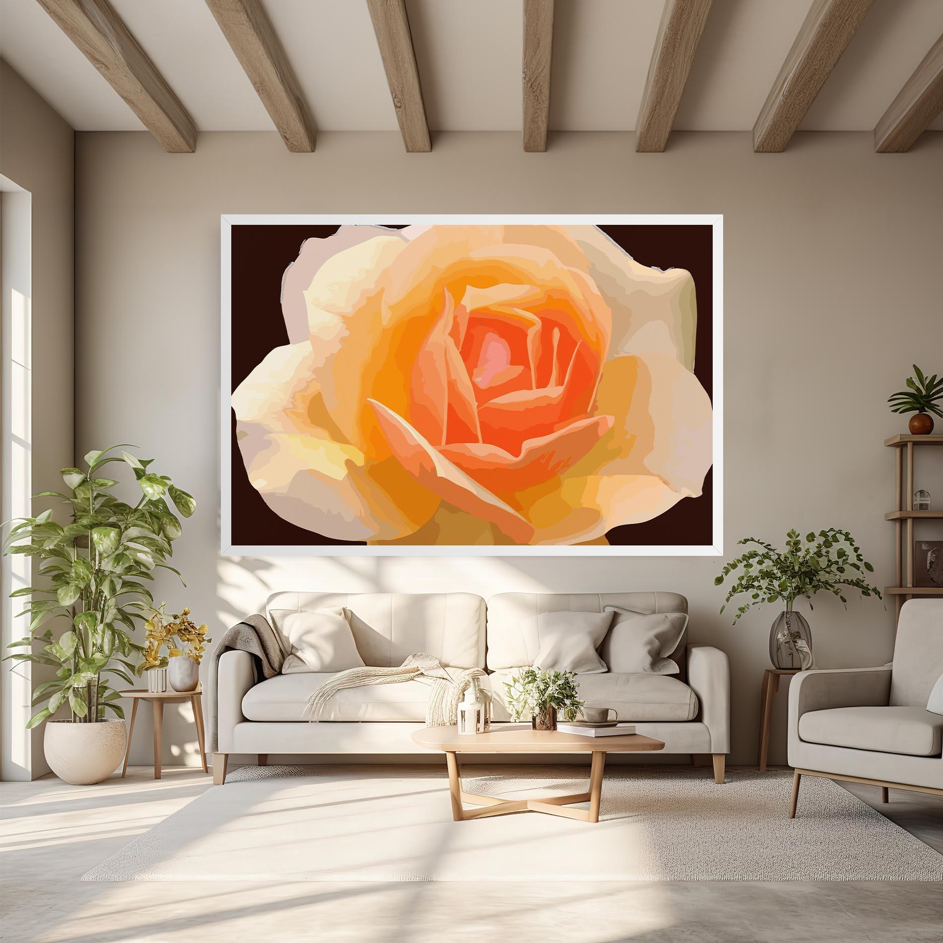 Tablou Canvas Orange Rose Ioana mockup 6