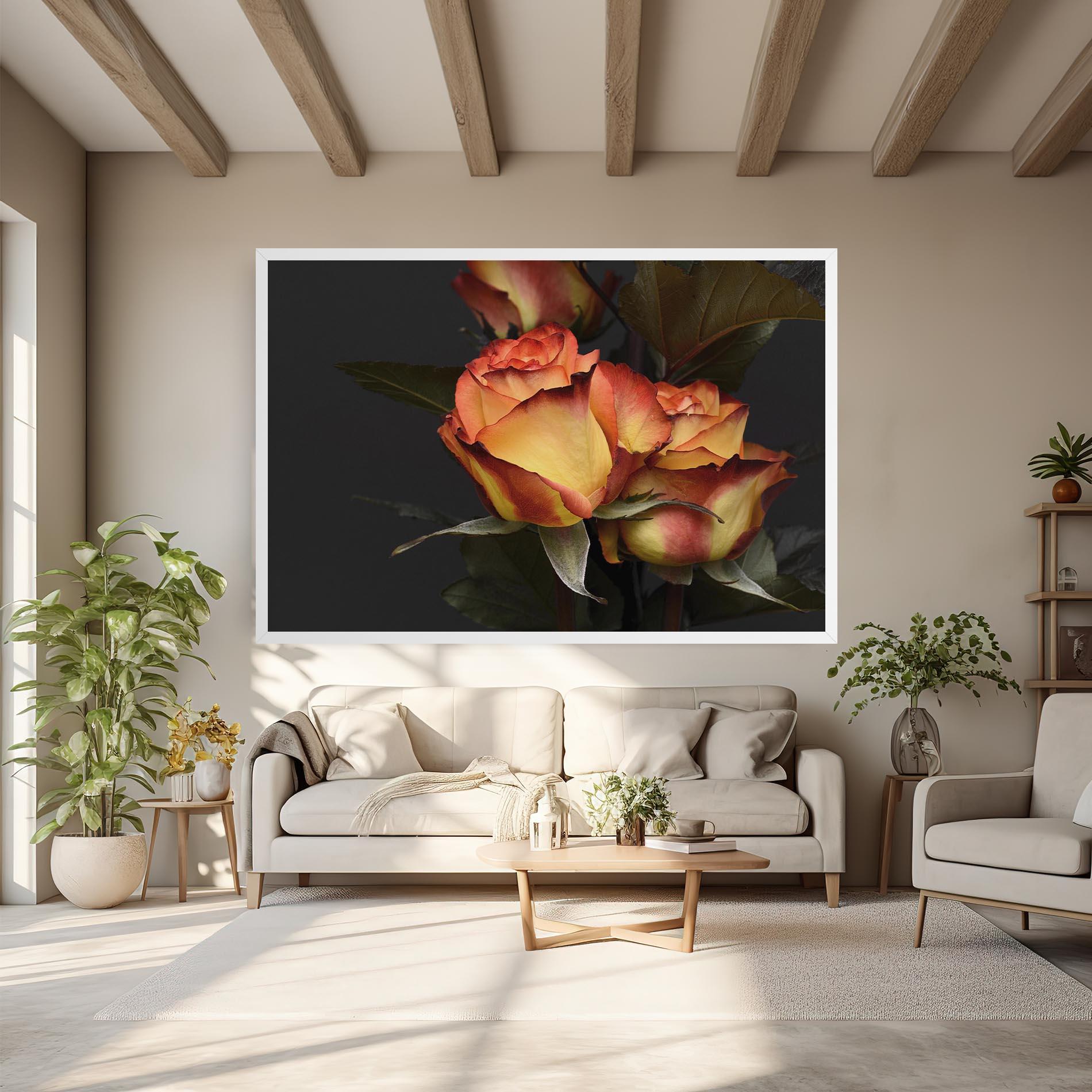 Tablou Canvas Orange Rose mockup 6