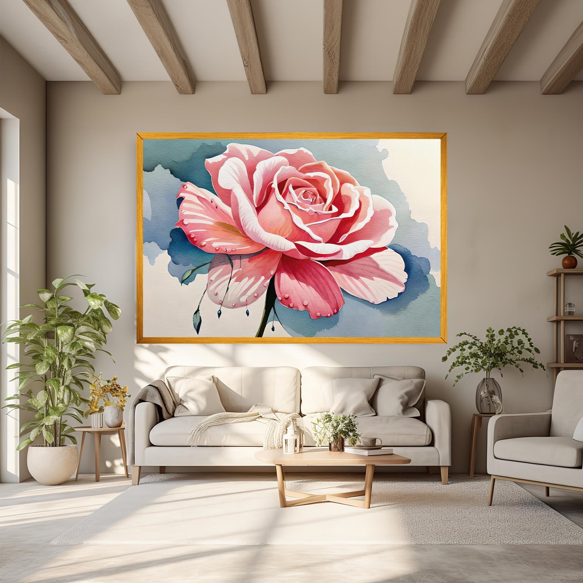 Tablou Canvas Bih Pink Rose mockup 6