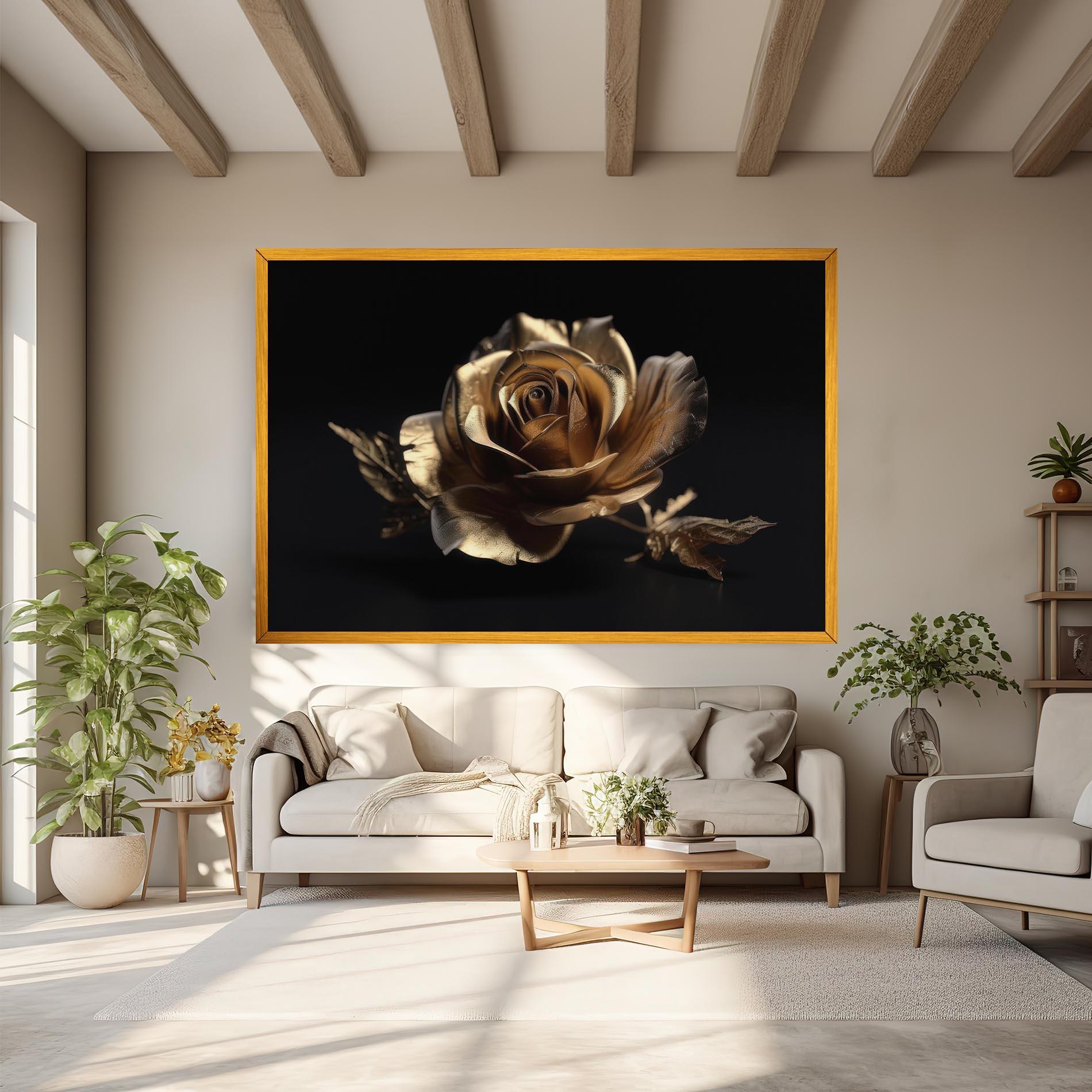 Tablou Canvas Gold Rose mockup 6
