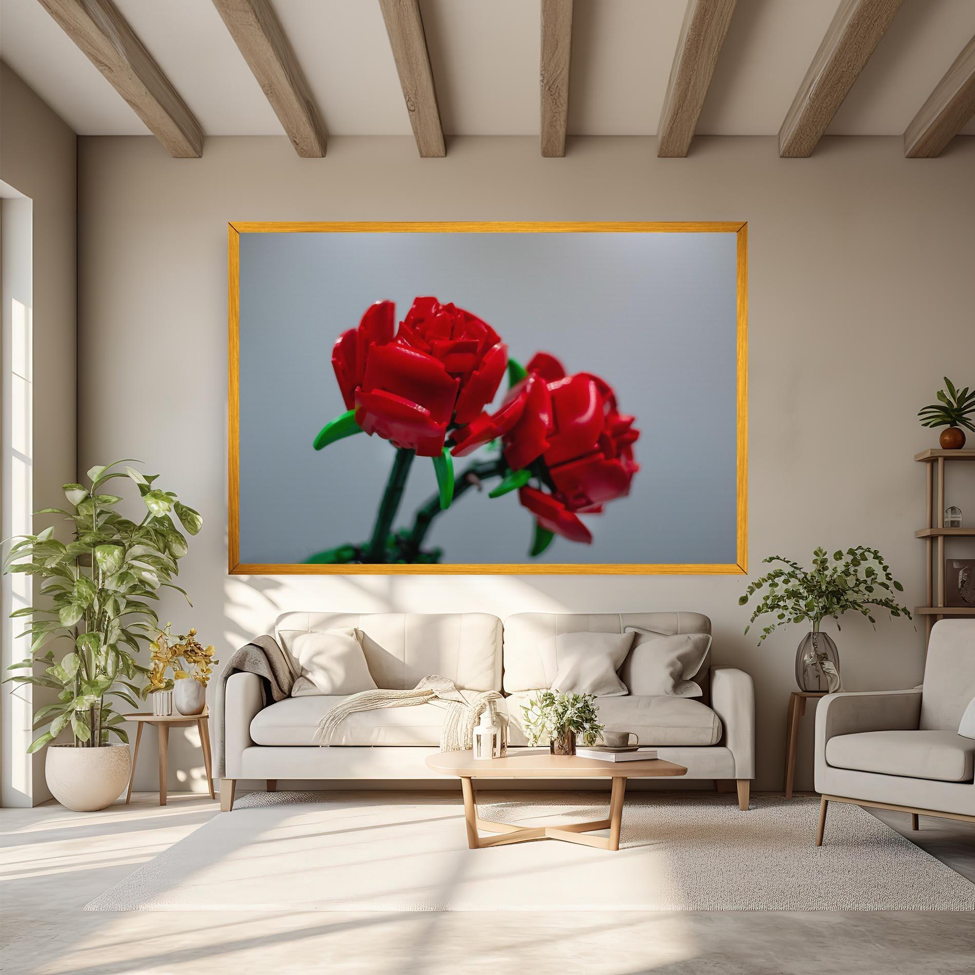 Tablou Canvas Lego Red Roses mockup 6