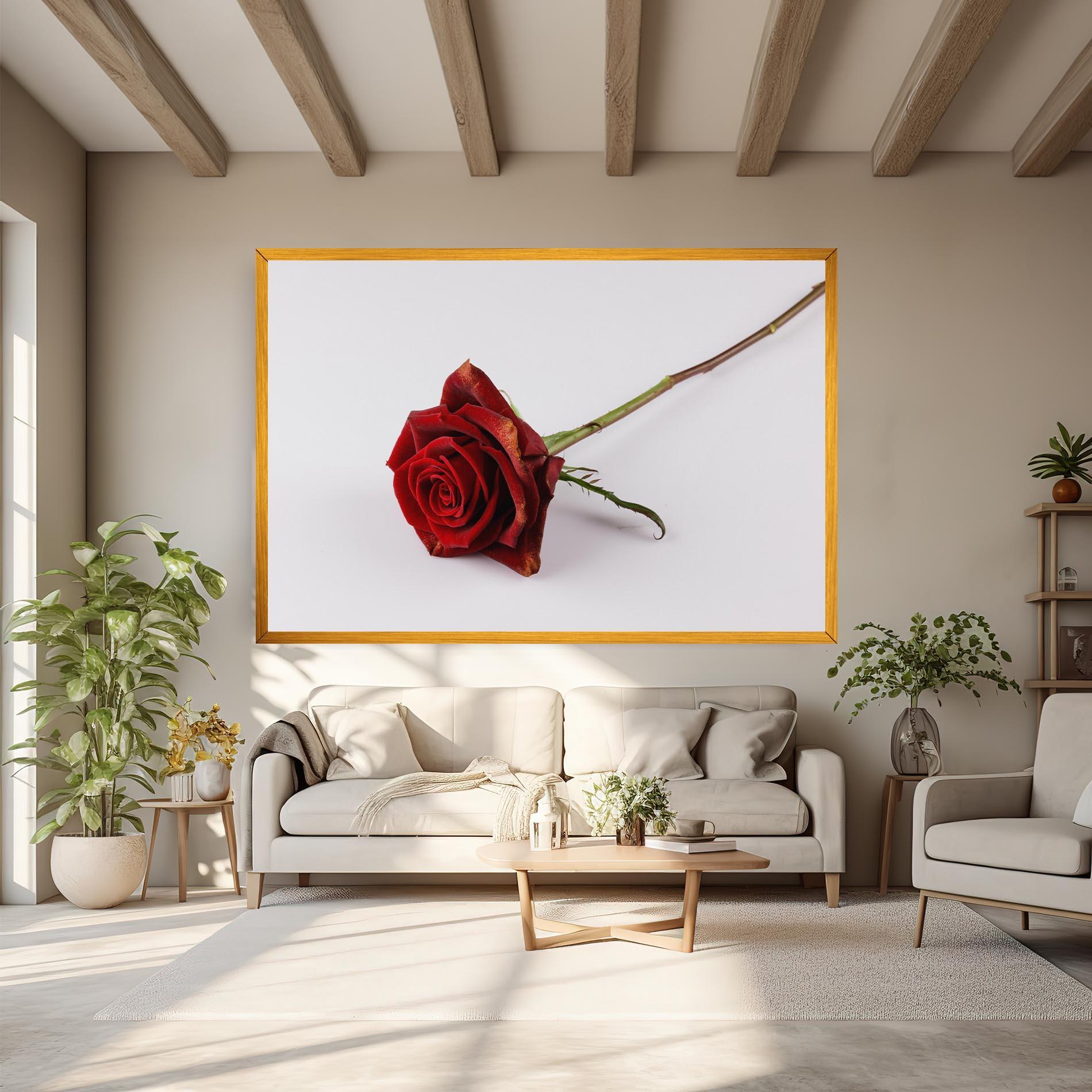 Tablou Canvas Lonely Rose mockup 6