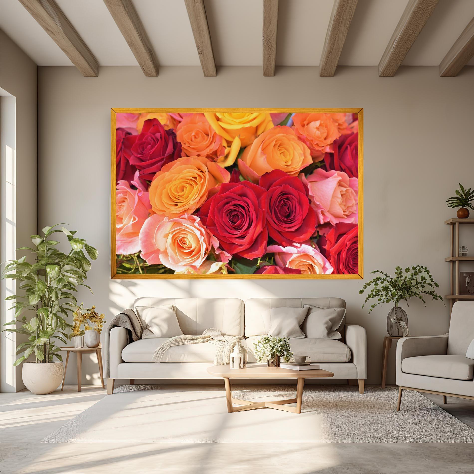 Tablou Canvas Mixed Roses mockup 6