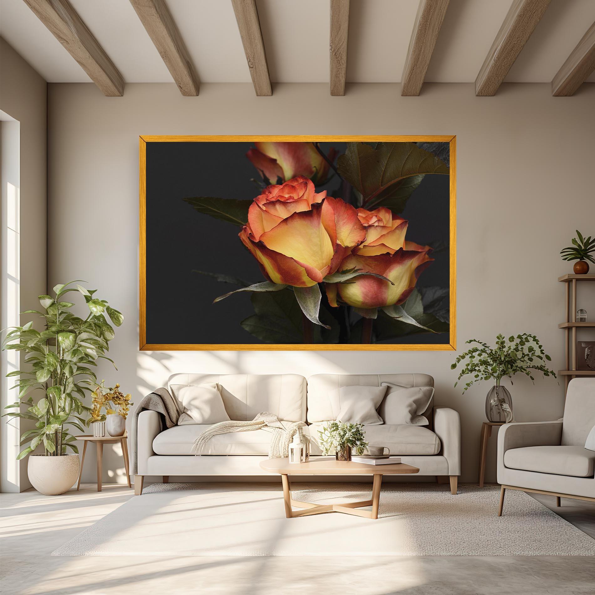 Tablou Canvas Orange Rose mockup 6
