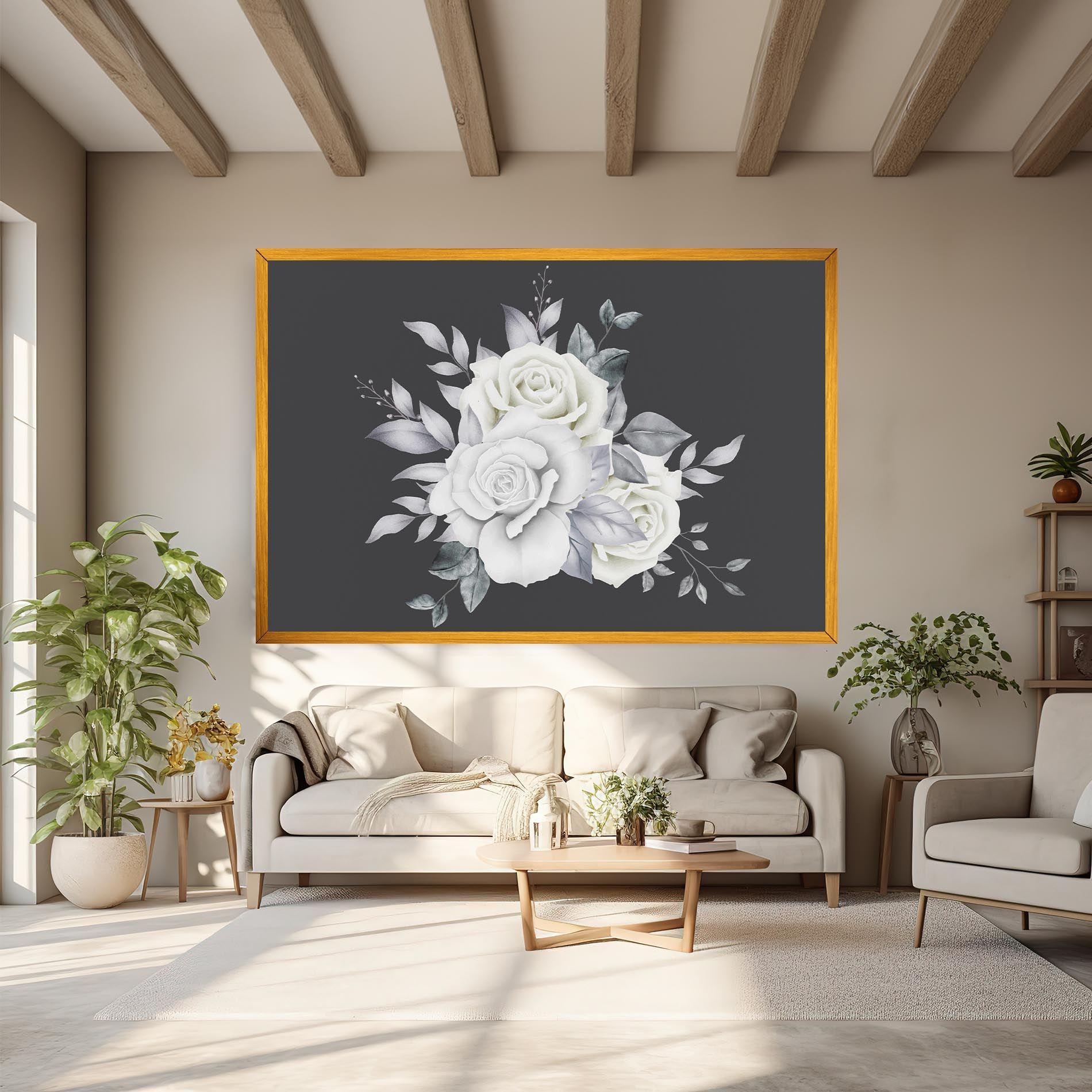 White Grey Rose mockup 6