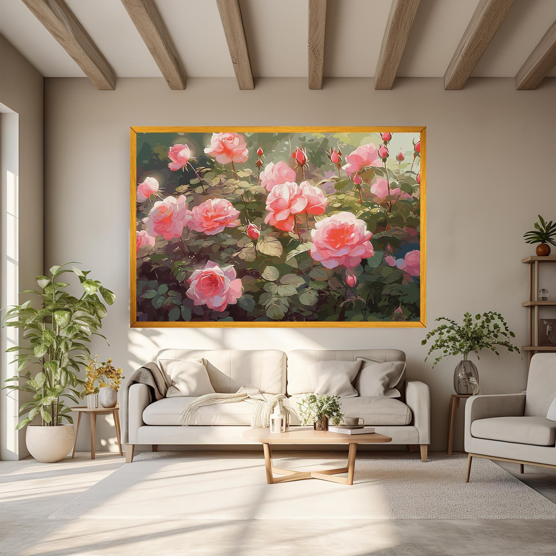 Tablou Canvas Wild Roses mockup 6