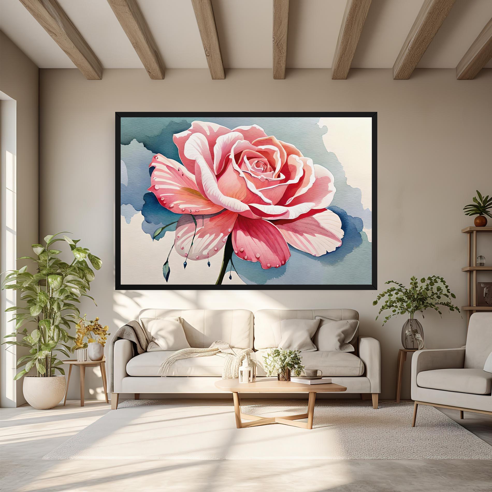 Tablou Canvas Bih Pink Rose mockup 6
